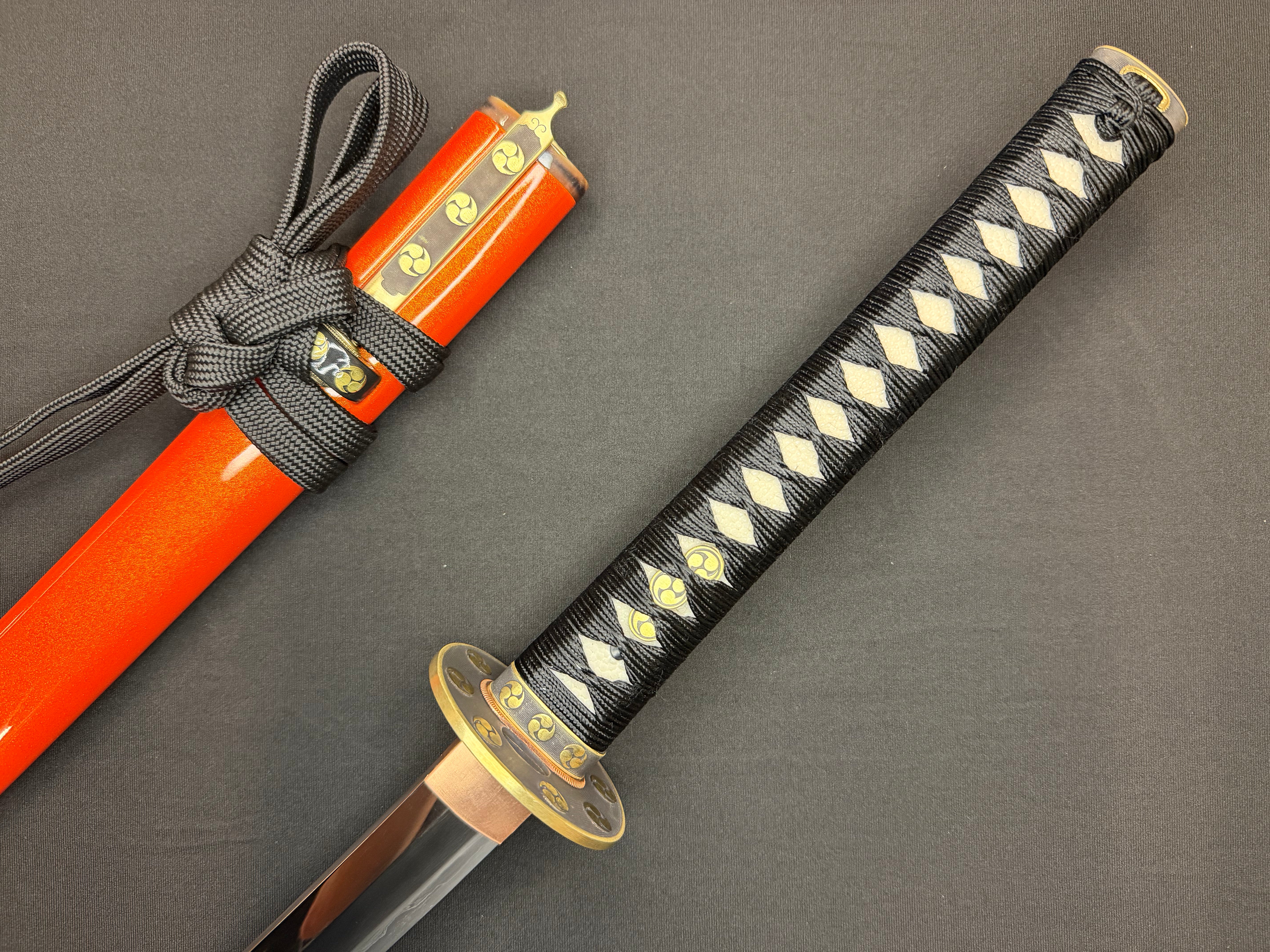 Phoenix Armory Craftsman Elite Katana - Amber Guard Folded Steel