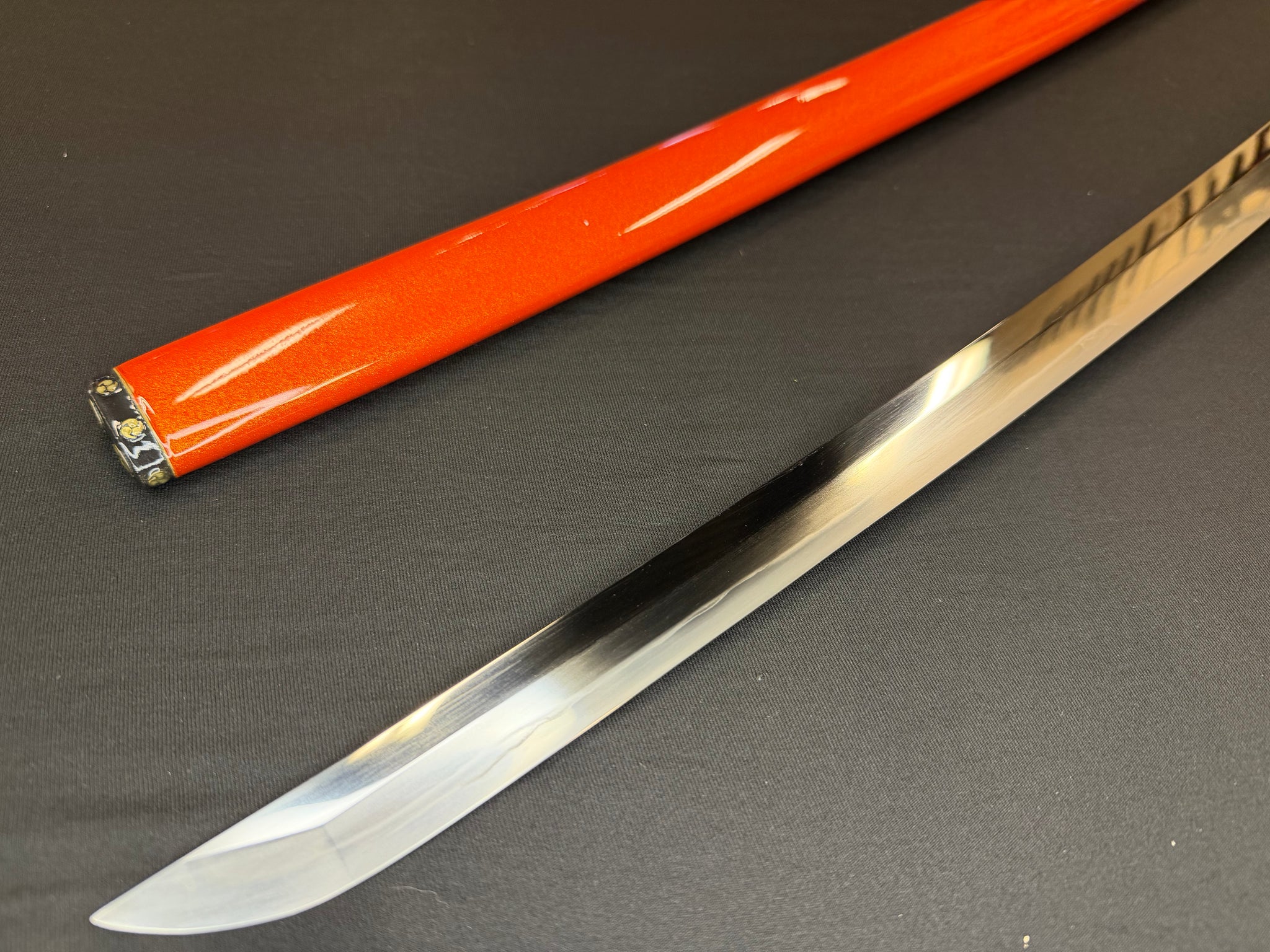 Phoenix Armory Craftsman Elite Katana - Amber Guard Folded Steel