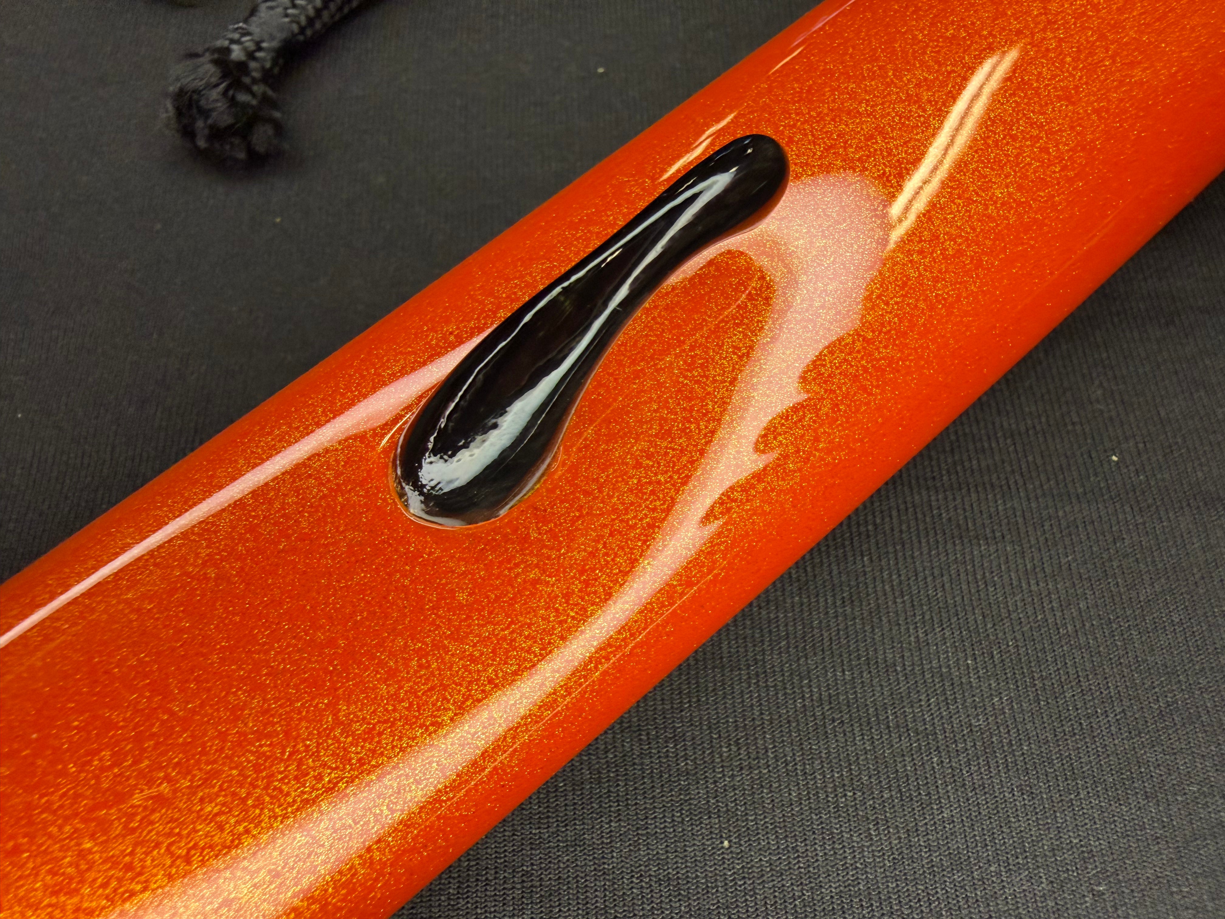 Phoenix Armory Craftsman Elite Katana - Amber Guard Folded Steel