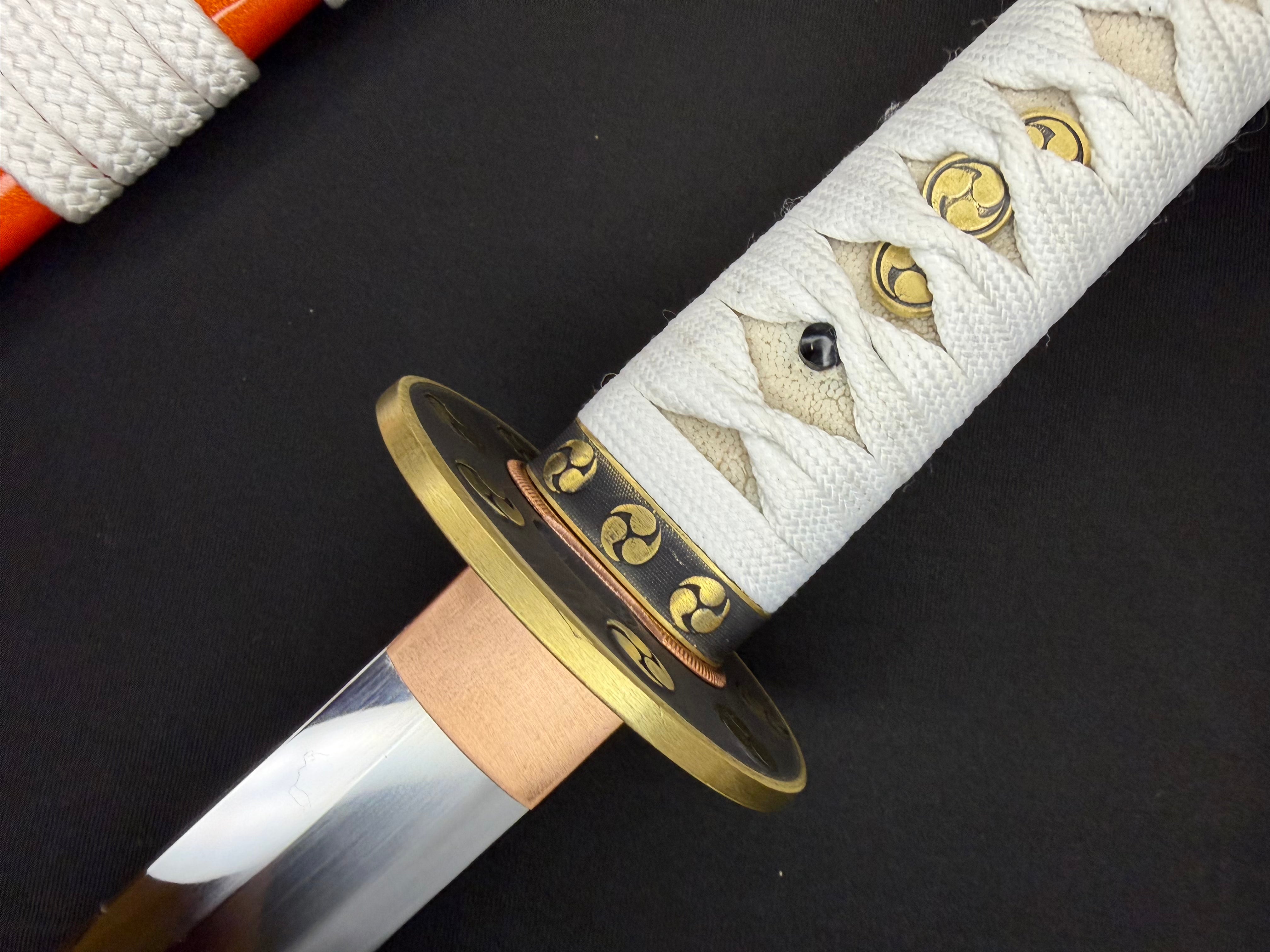 Phoenix Armory Craftsman Elite Katana - Amber Sentinel Folded Steel