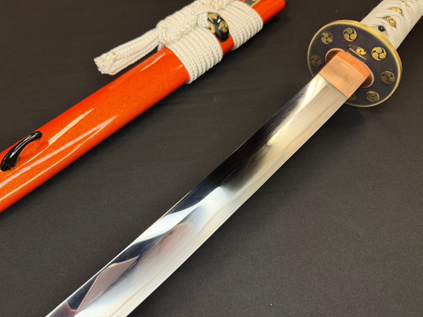 Phoenix Armory Craftsman Elite Katana - Amber Sentinel Folded Steel
