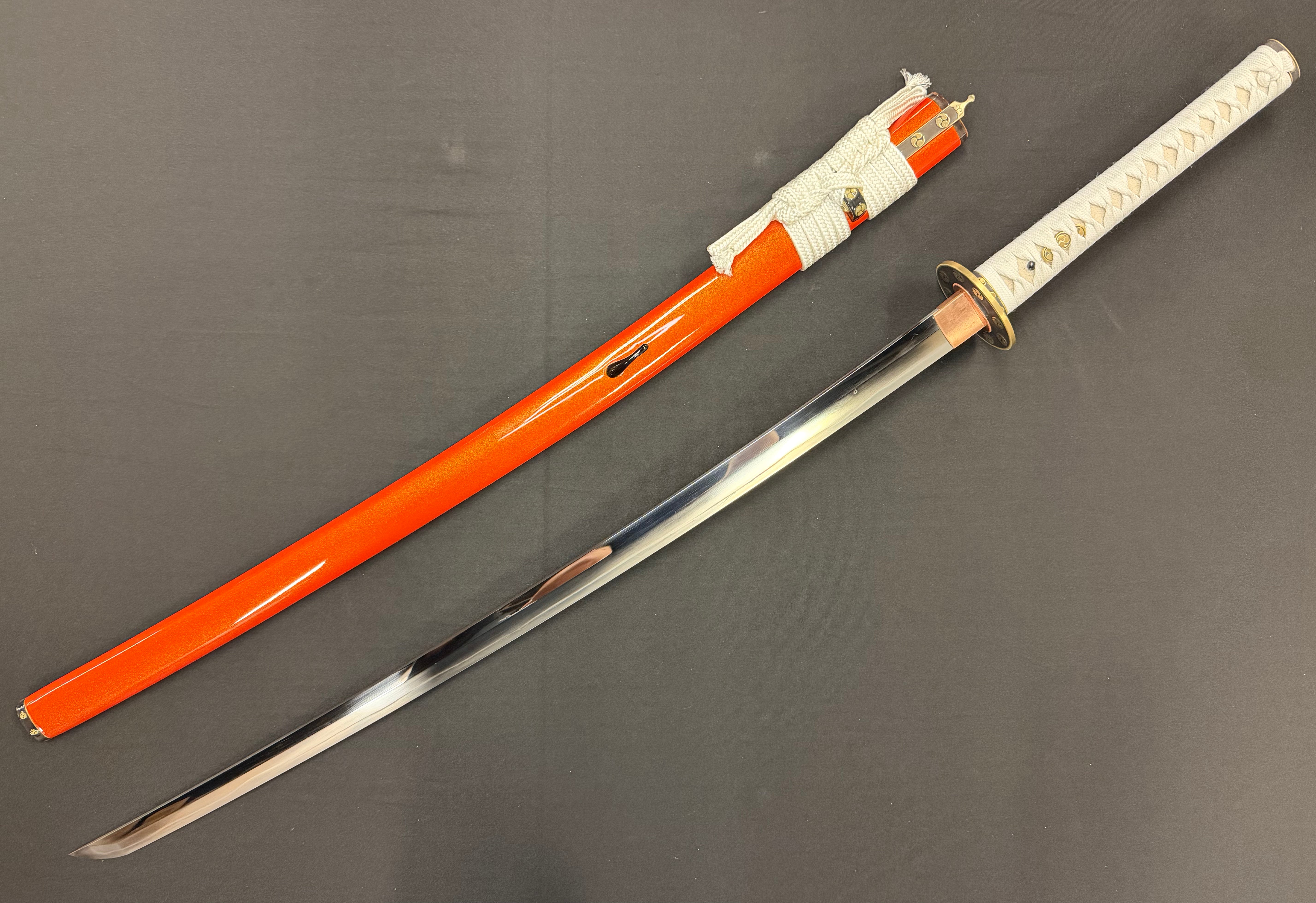 Phoenix Armory Craftsman Elite Katana - Amber Sentinel Folded Steel