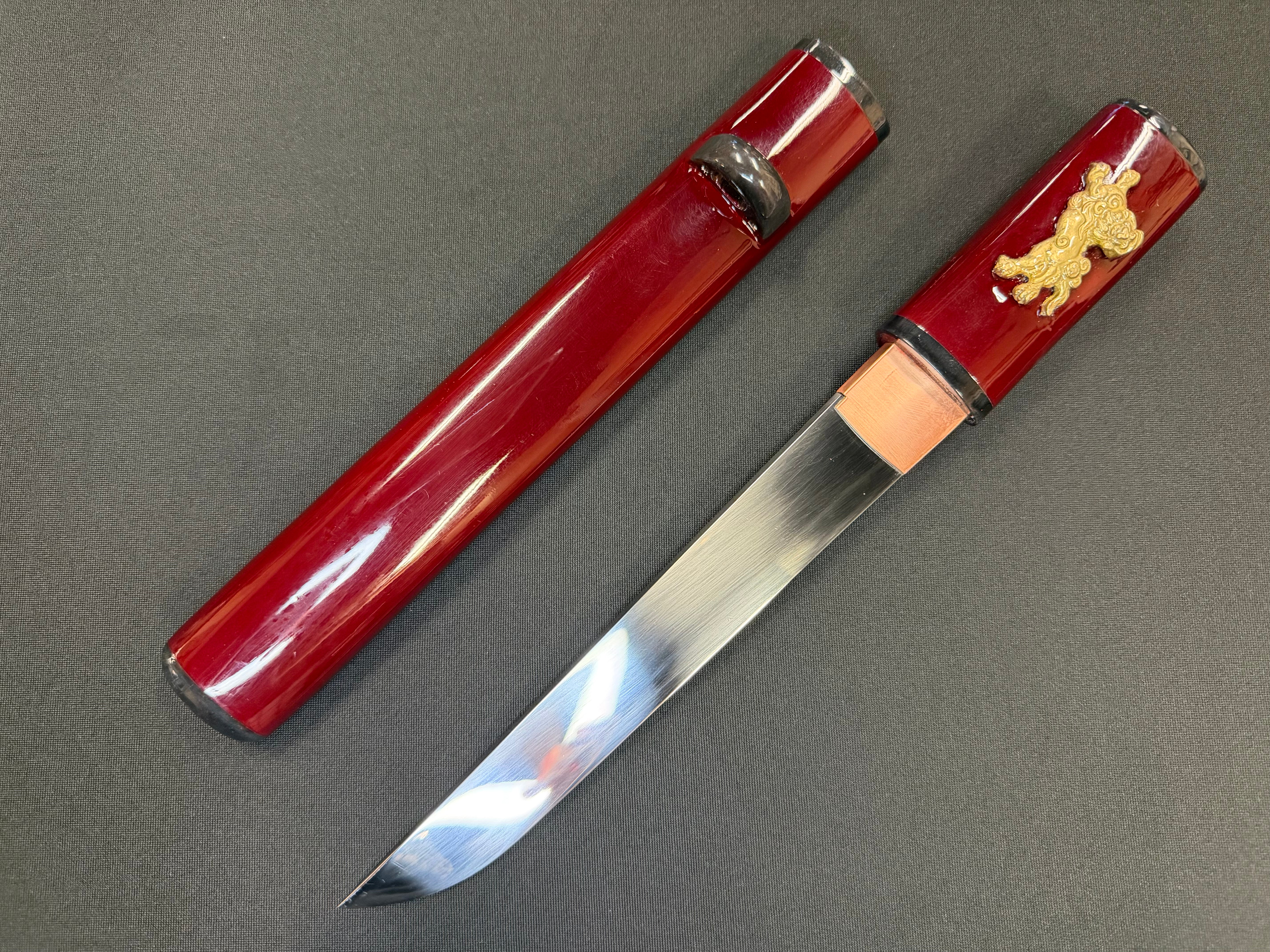 Legacy Blades Kaiken Aikuchi Tanto - Crimson Veil 1095