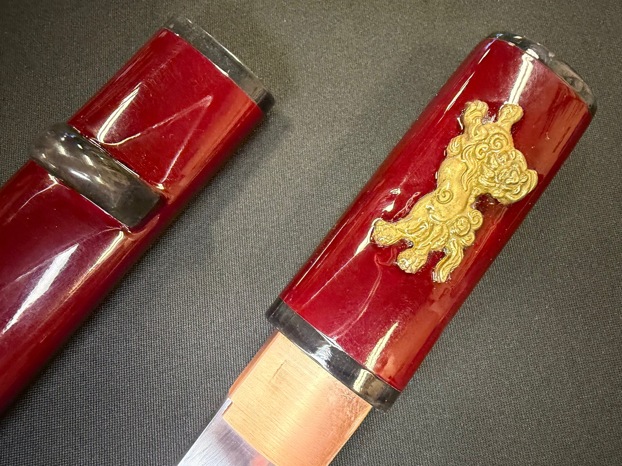 Legacy Blades Kaiken Aikuchi Tanto - Crimson Veil 1095