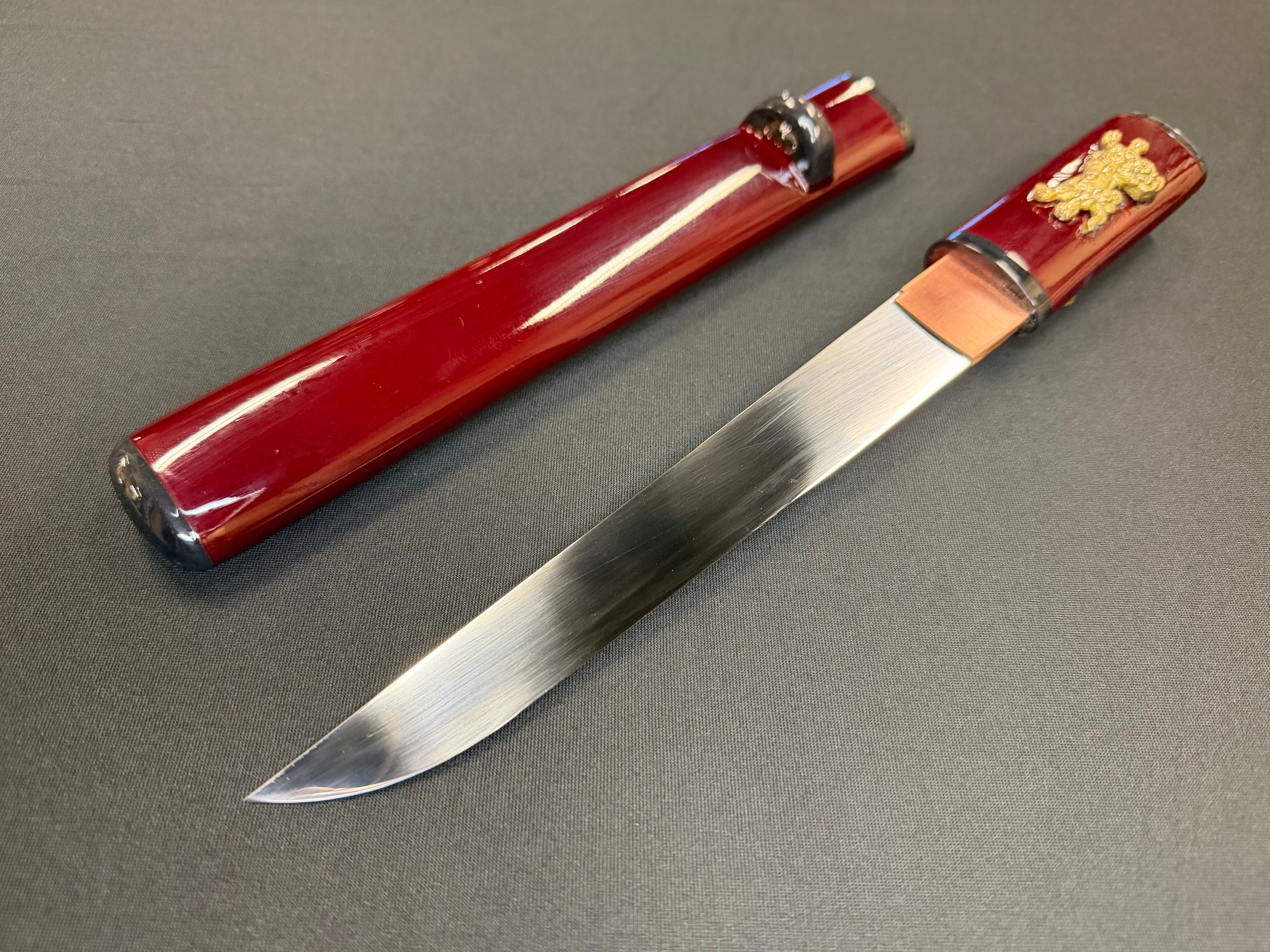 Legacy Blades Kaiken Aikuchi Tanto - Crimson Veil 1095