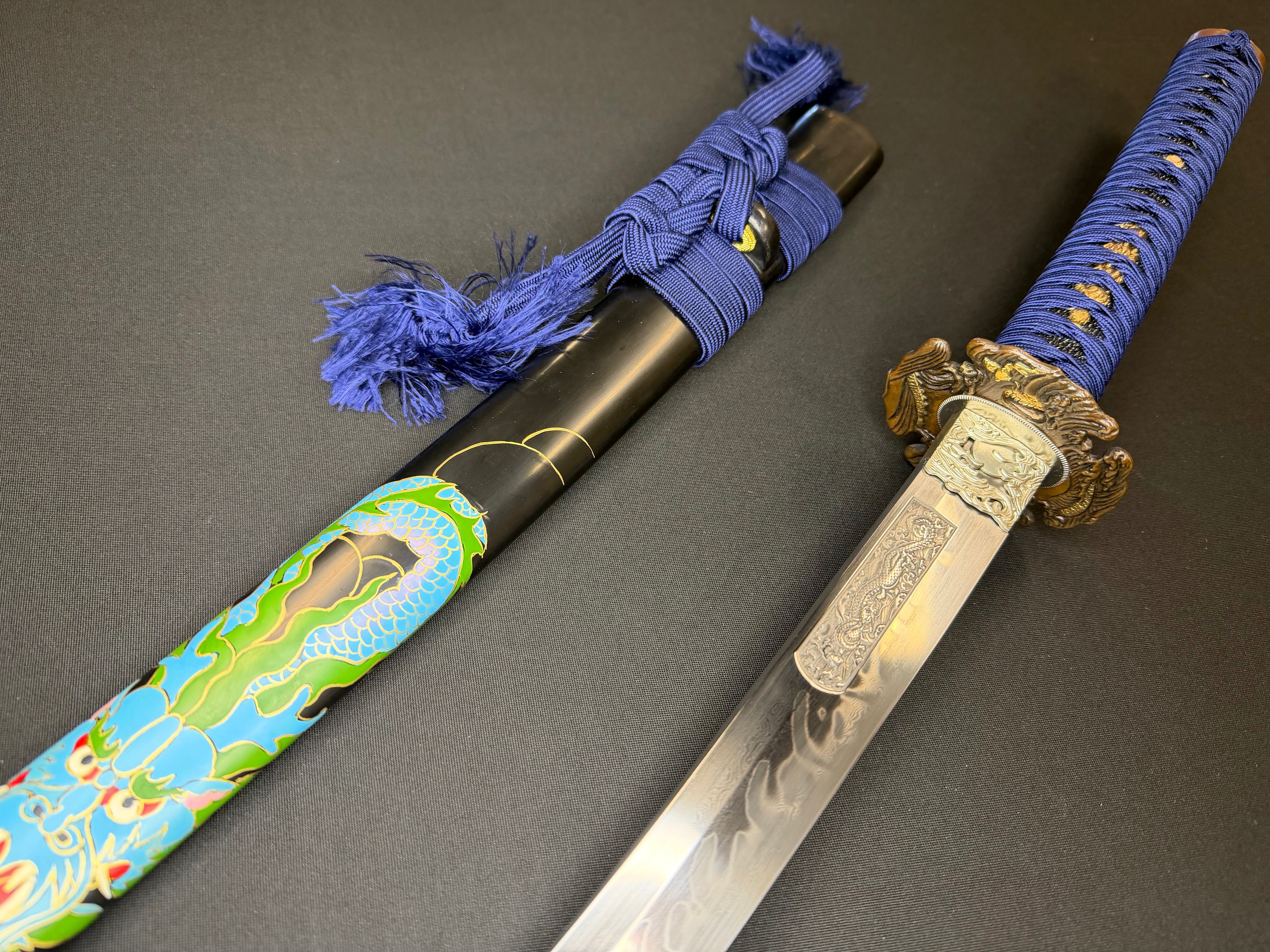 Phoenix Armory Craftsman Elite Katana - Stormdragon Forge Folded Self-smelted Steel