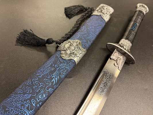 Phoenix Arms Dao - Blue Dragon Damascus Dao