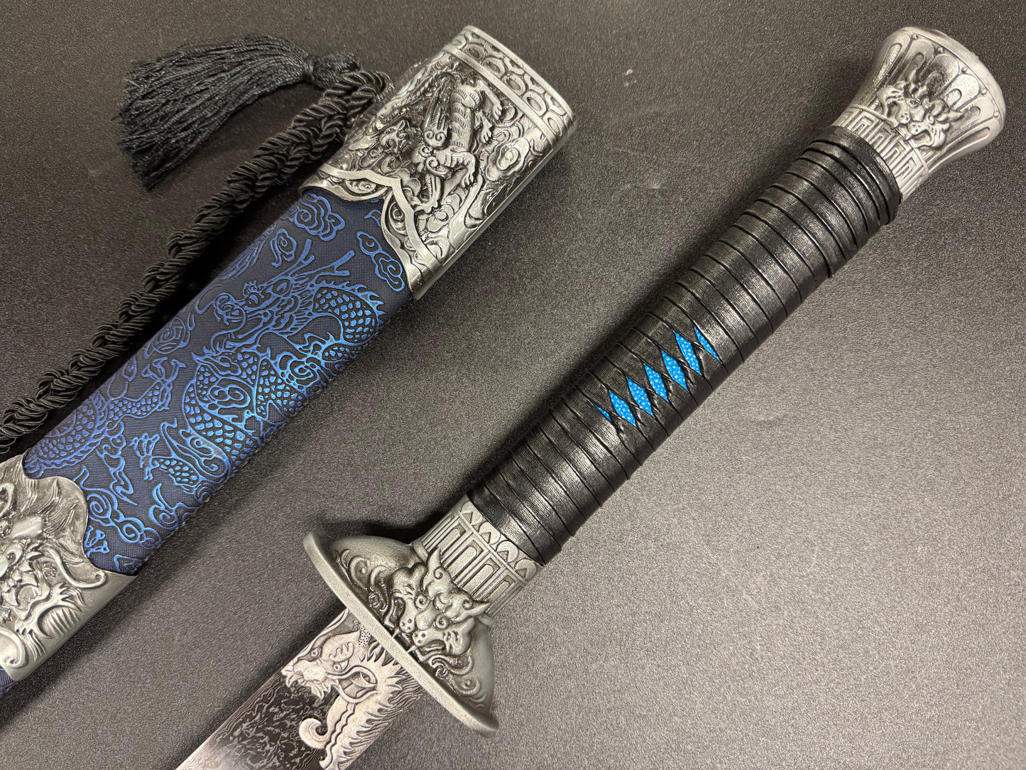 Phoenix Arms Dao - Blue Dragon Damascus Dao