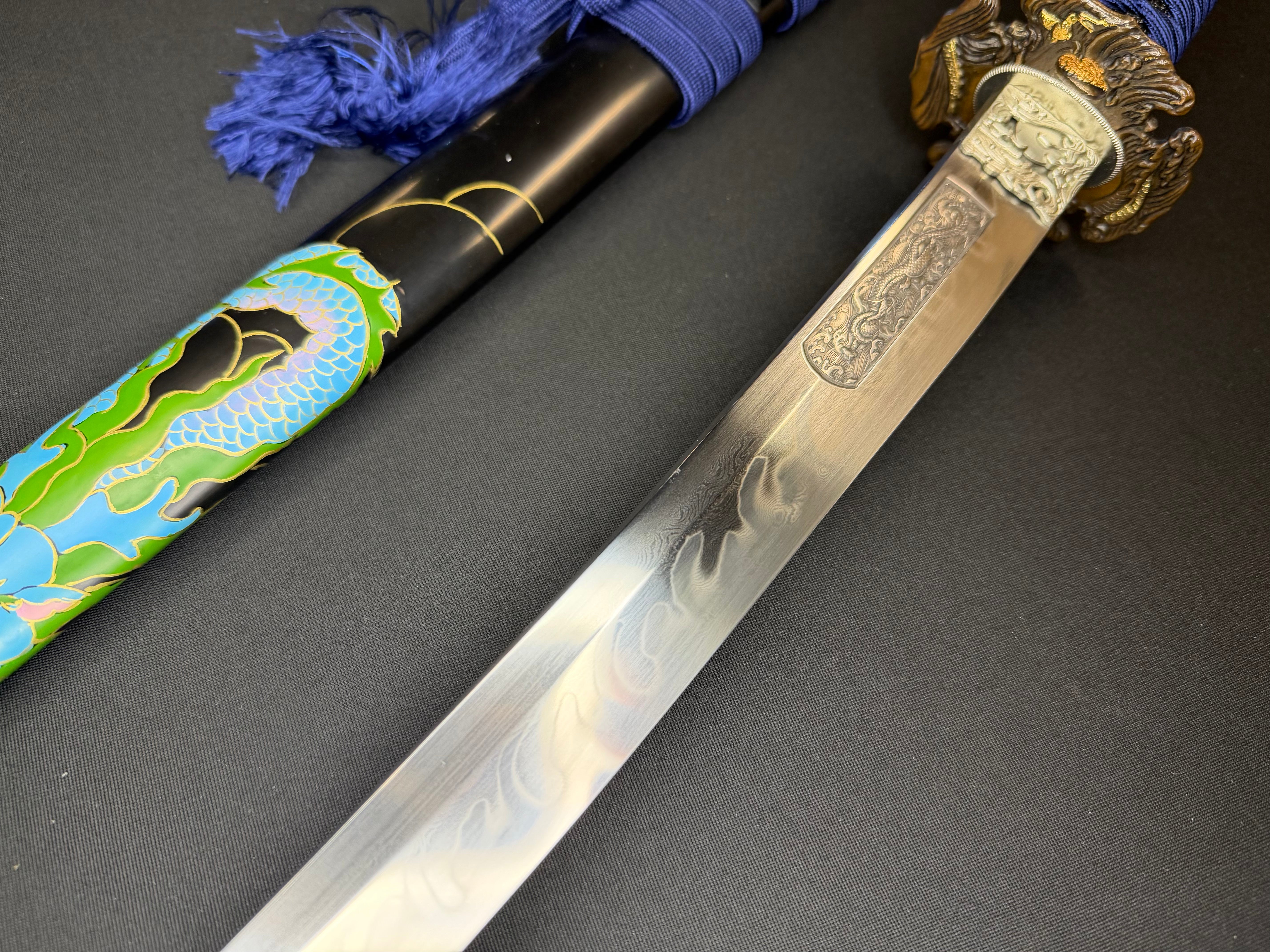 Phoenix Armory Craftsman Elite Katana - Stormdragon Forge Folded Self-smelted Steel