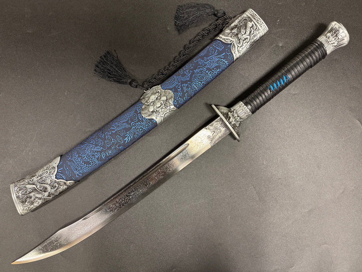 Phoenix Arms Dao - Blue Dragon Damascus Dao