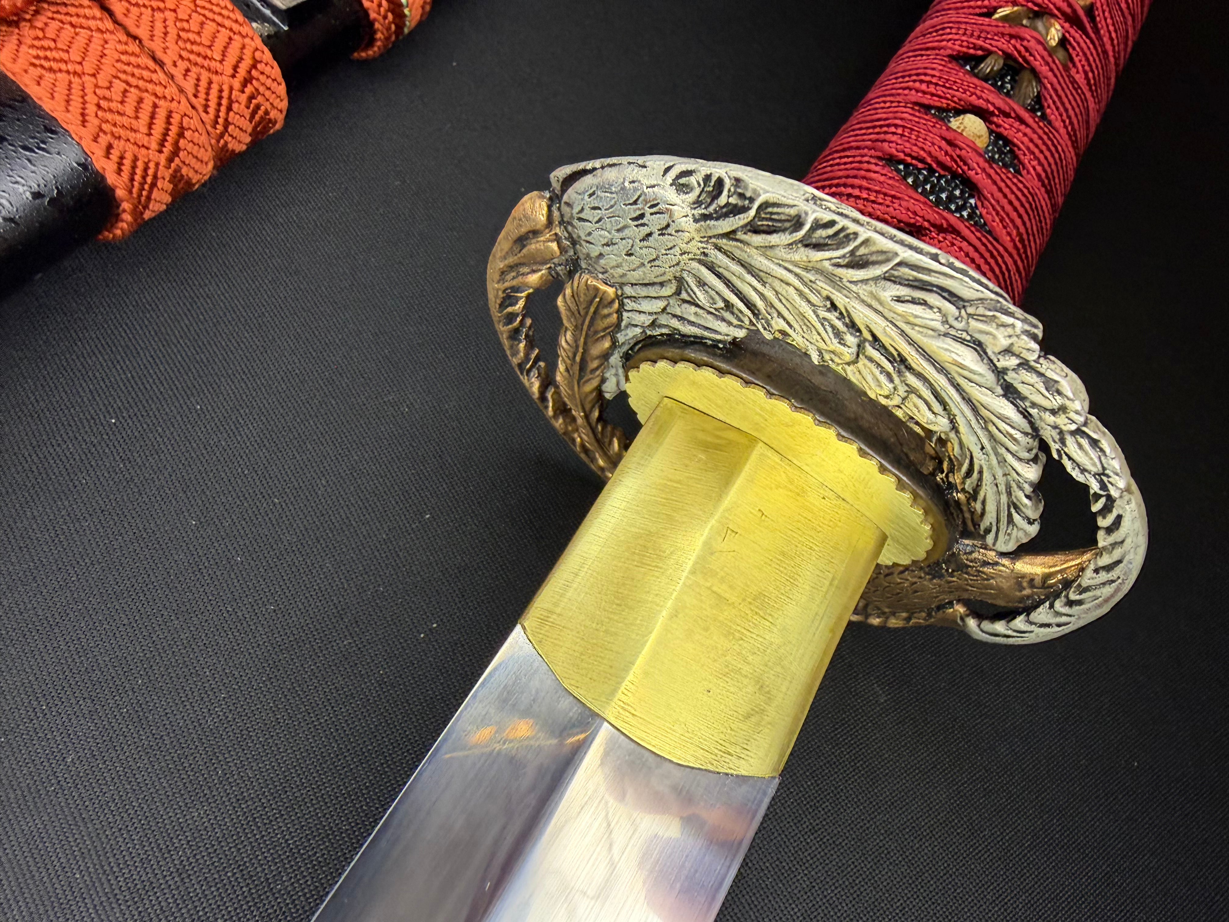 Phoenix Armory Gemini Series Twin Edge Katana - Crimson Phoenix T10