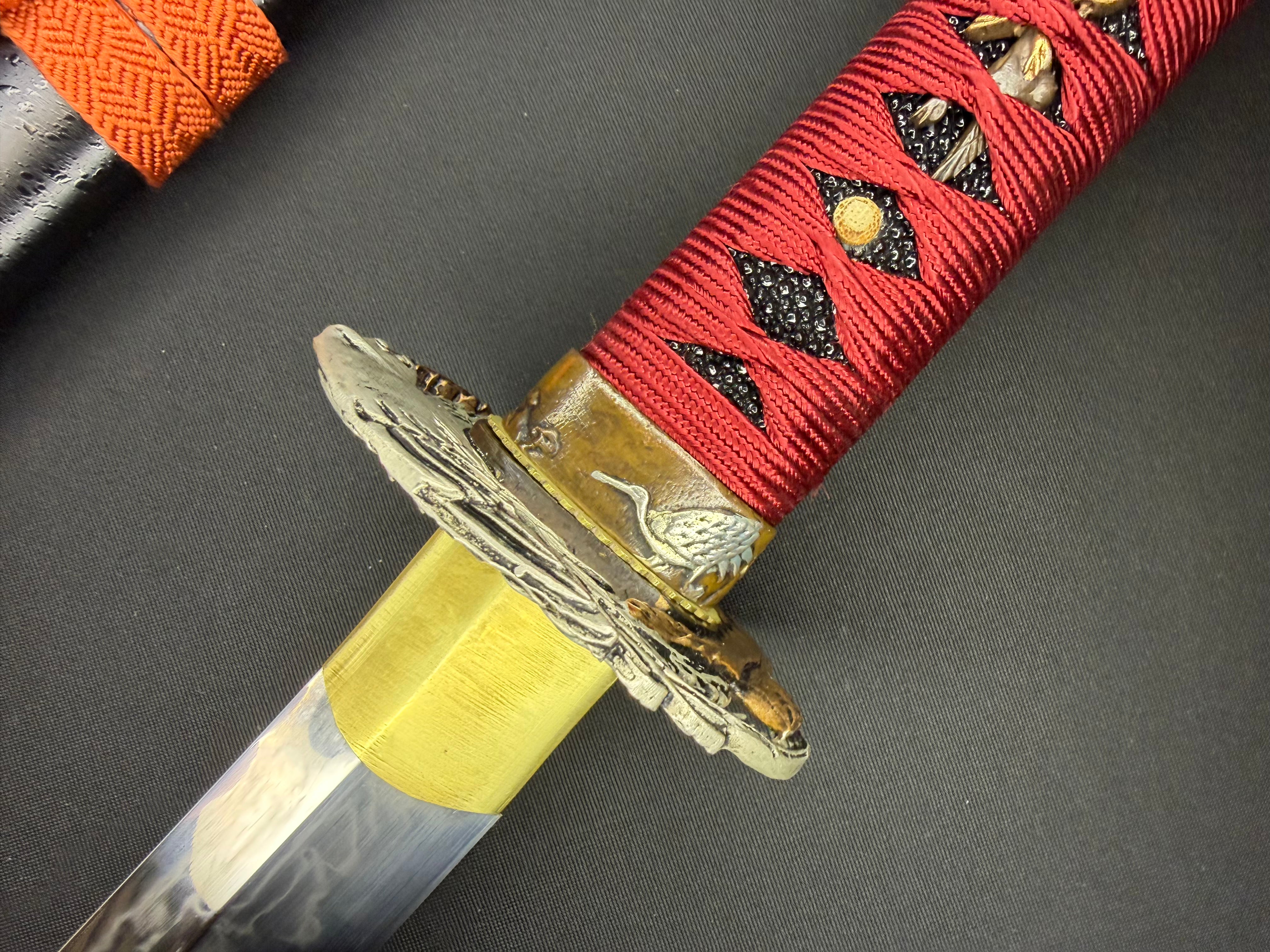 Phoenix Armory Gemini Series Twin Edge Katana - Crimson Phoenix T10