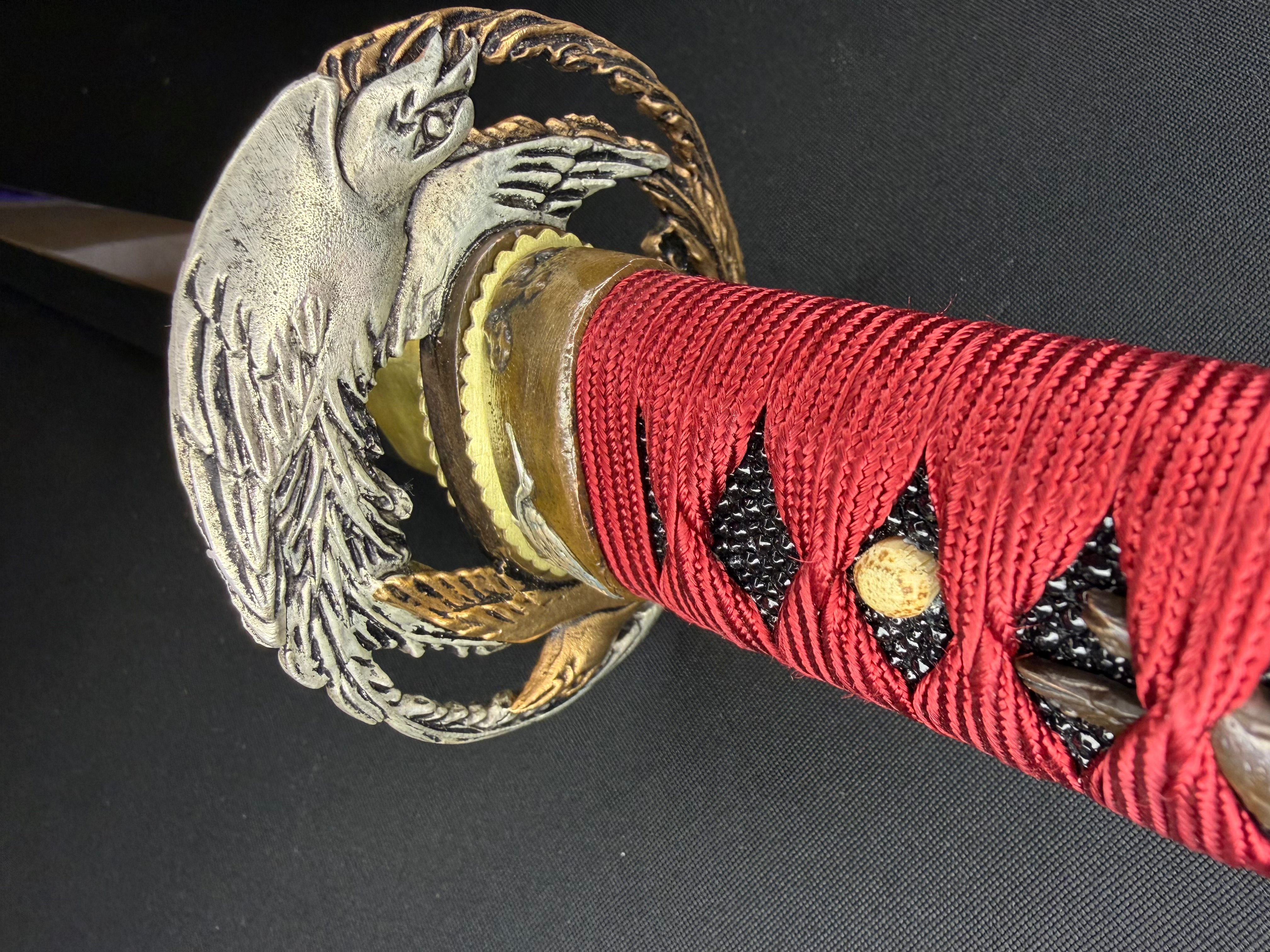 Phoenix Armory Gemini Series Twin Edge Katana - Crimson Phoenix T10