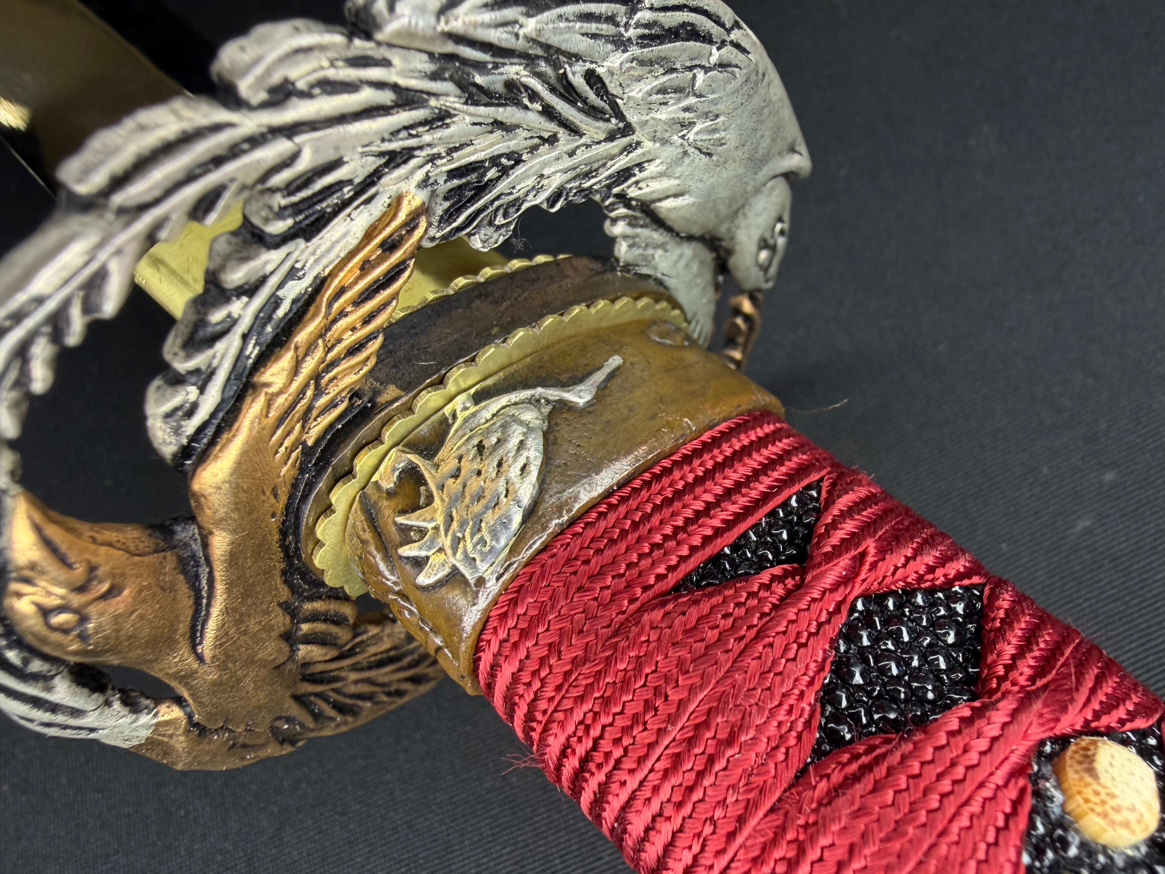 Phoenix Armory Gemini Series Twin Edge Katana - Crimson Phoenix T10