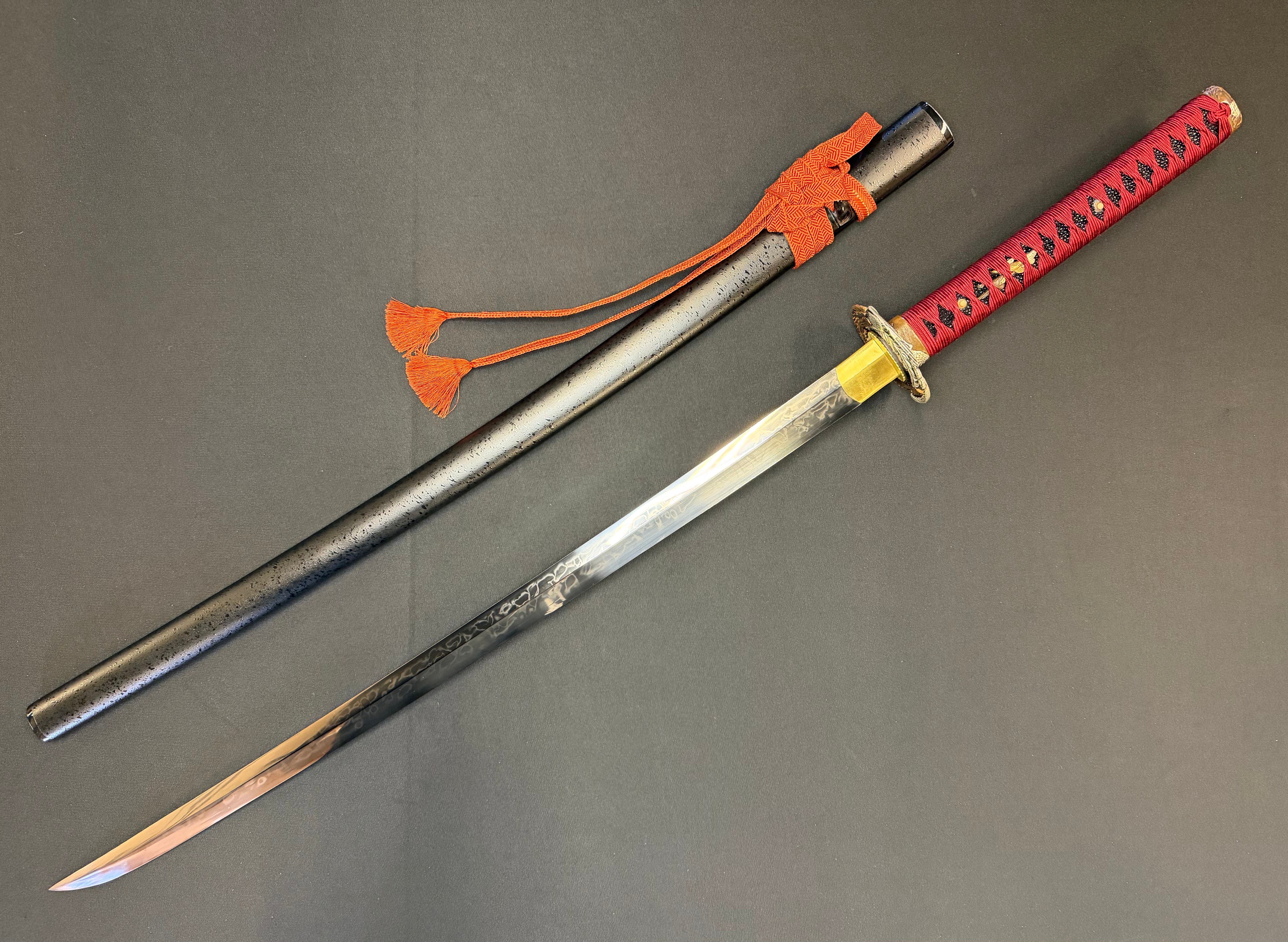 Phoenix Armory Gemini Series Twin Edge Katana - Crimson Phoenix T10