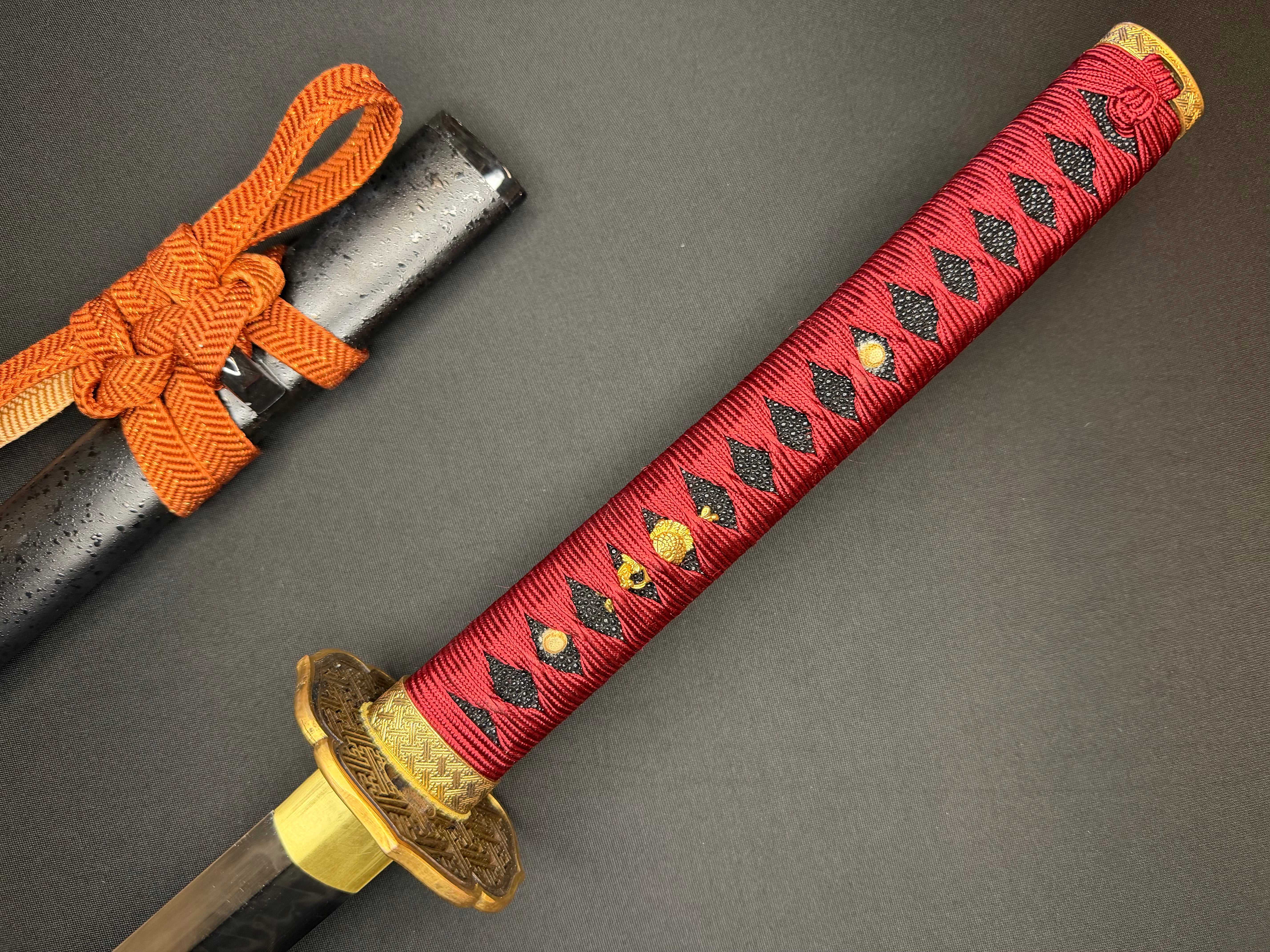 MADE TO ORDER Phoenix Armory Gemini Series Twin Edge Katana - Scarlet Manji T10