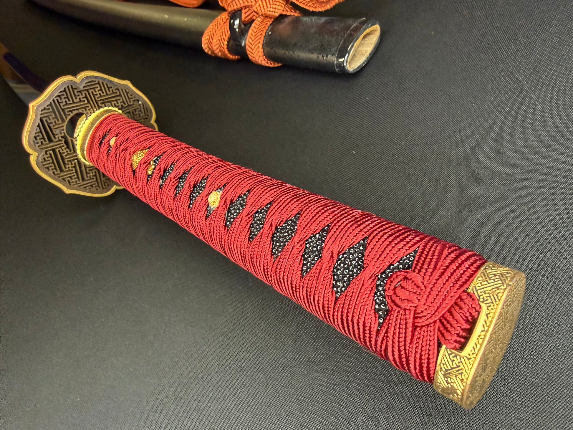 USED Phoenix Armory Gemini Series Twin Edge Katana - Scarlet Manji