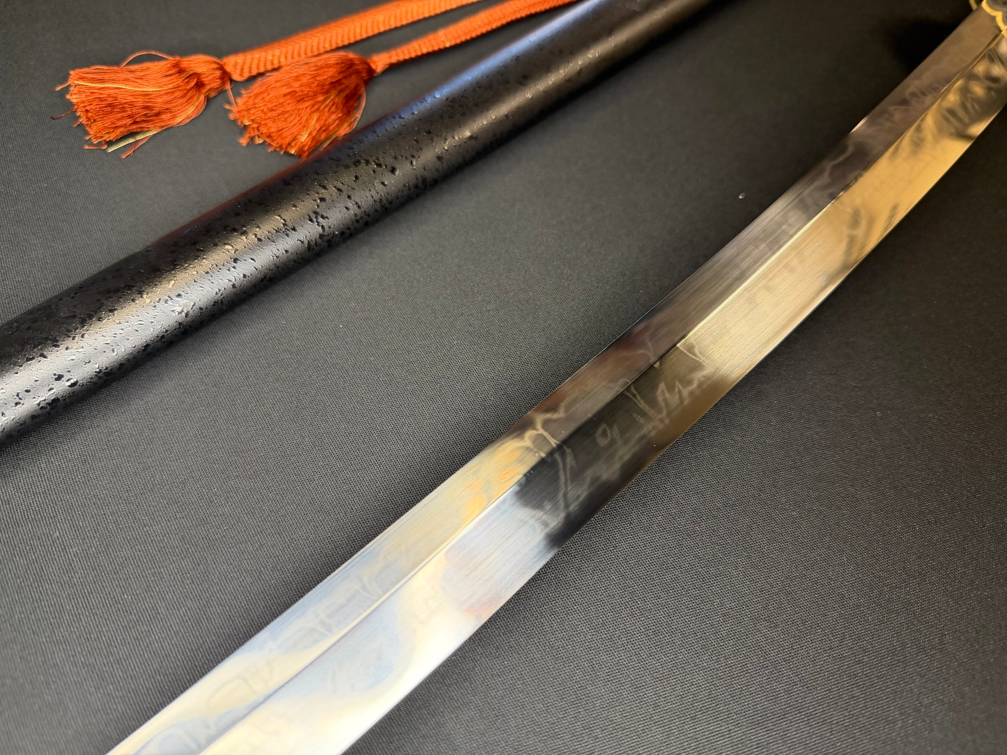 USED Phoenix Armory Gemini Series Twin Edge Katana - Scarlet Manji T10