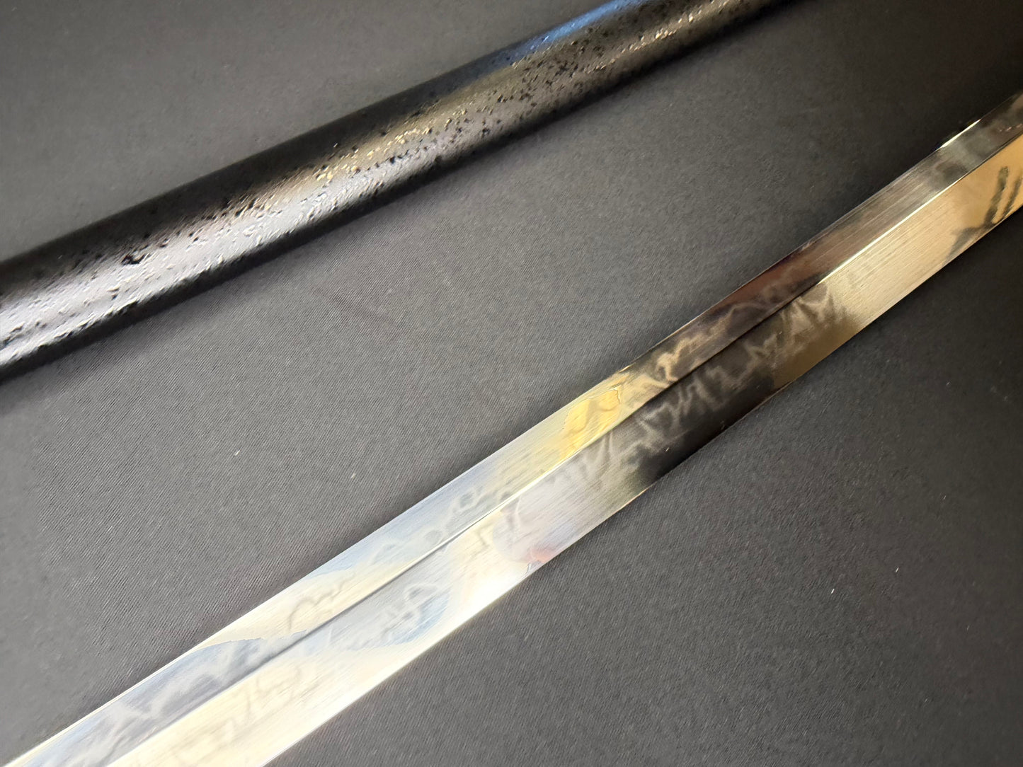 USED Phoenix Armory Gemini Series Twin Edge Katana - Scarlet Manji T10