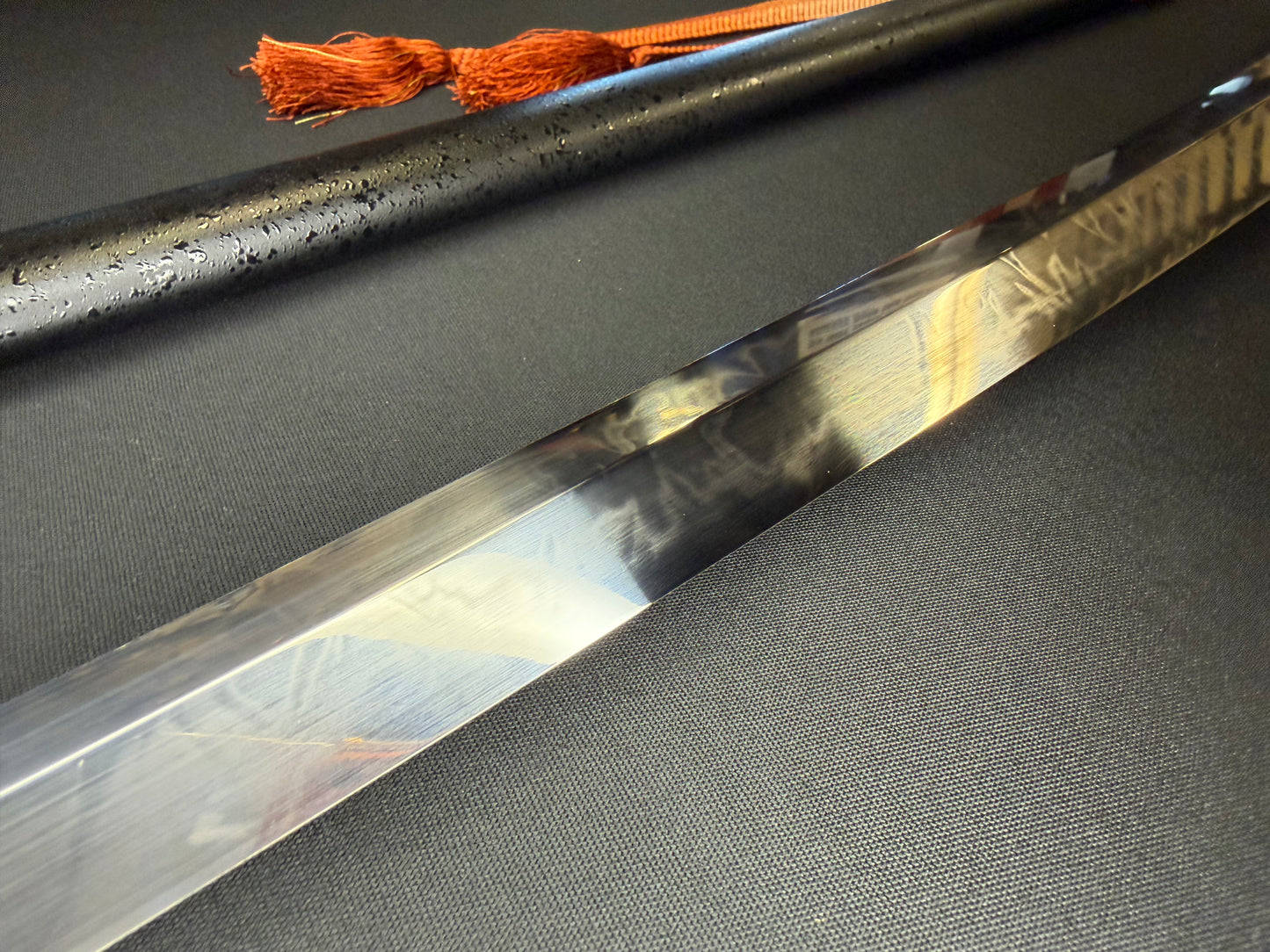 USED Phoenix Armory Gemini Series Twin Edge Katana - Scarlet Manji T10