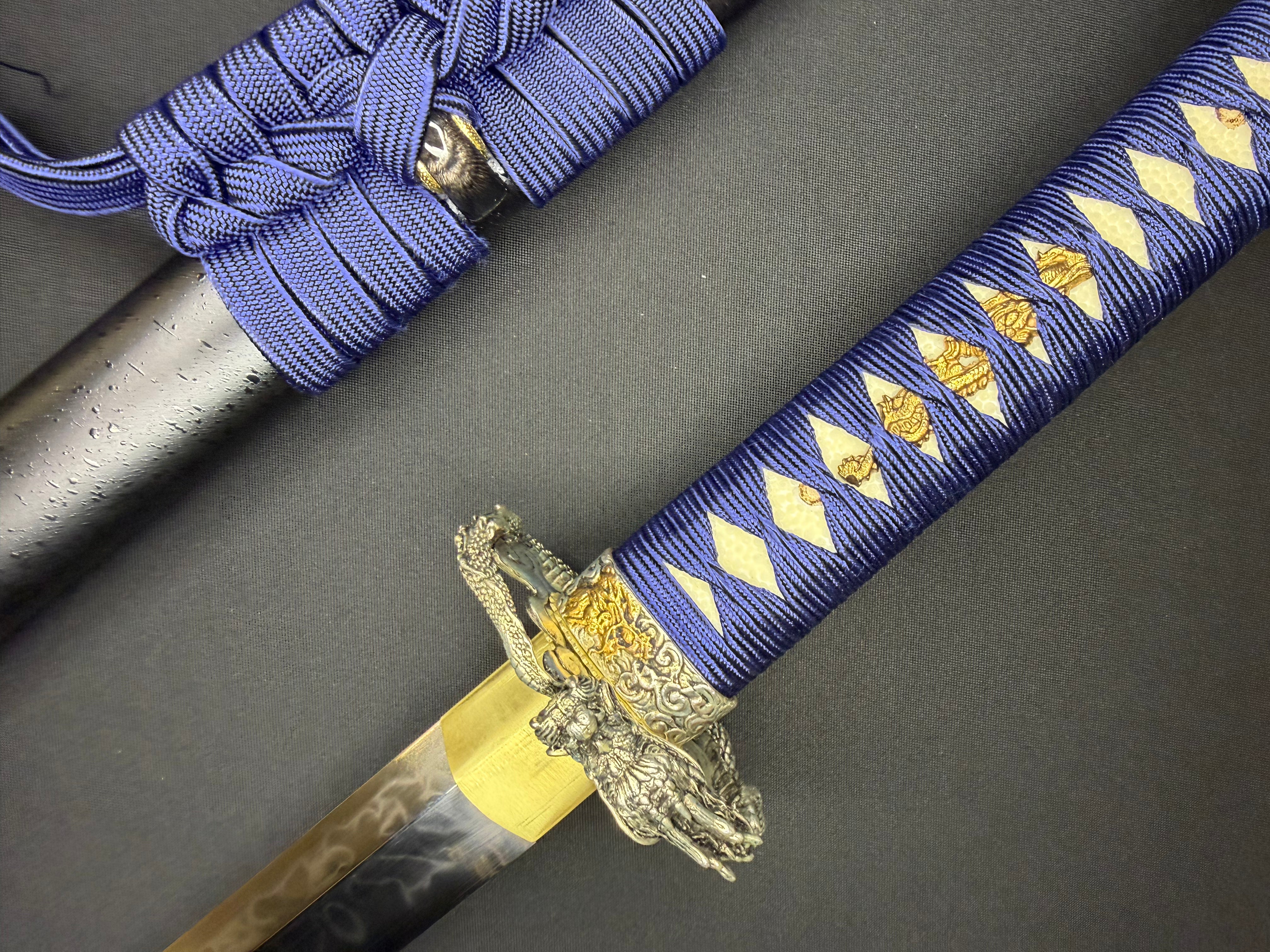 Phoenix Armory Gemini Series Twin Edge Katana - Sky Dragon T10