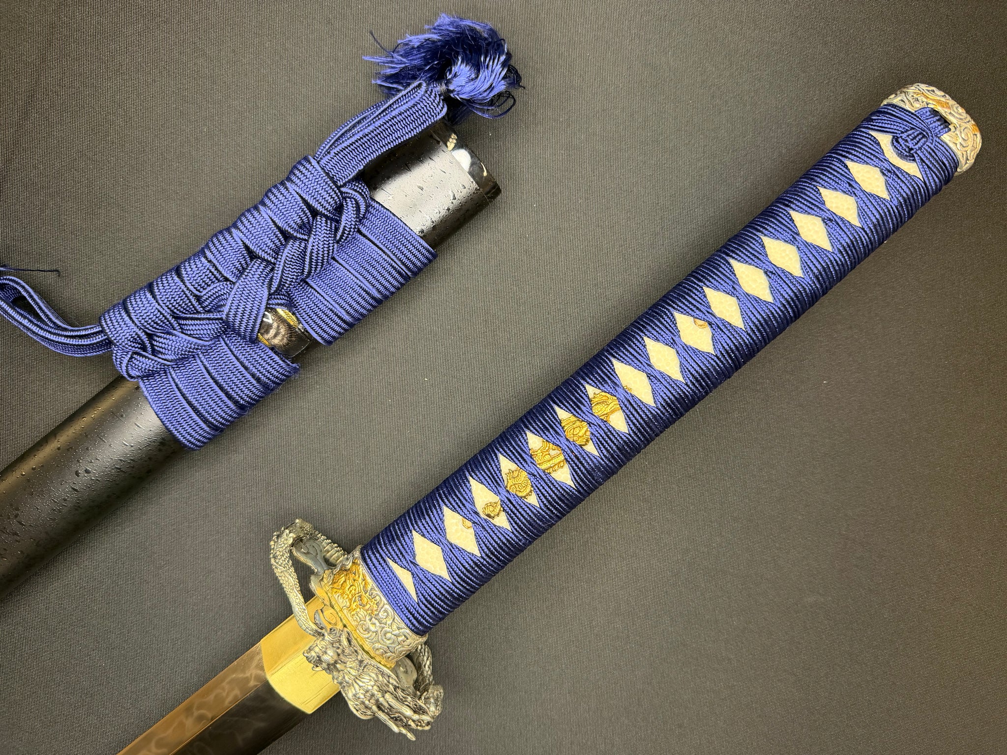 Phoenix Armory Gemini Series Twin Edge Katana - Sky Dragon T10