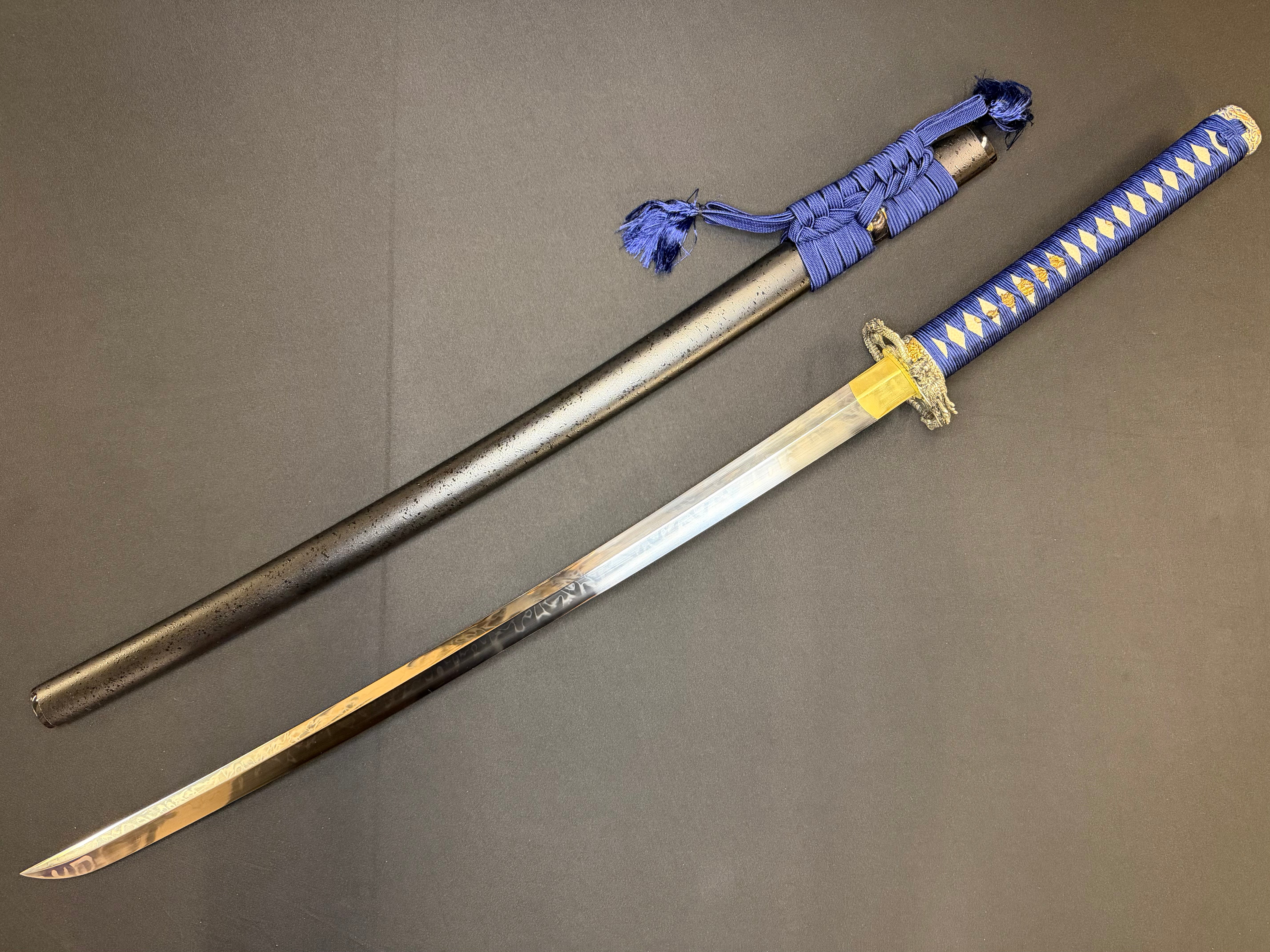 Phoenix Armory Gemini Series Twin Edge Katana - Sky Dragon T10