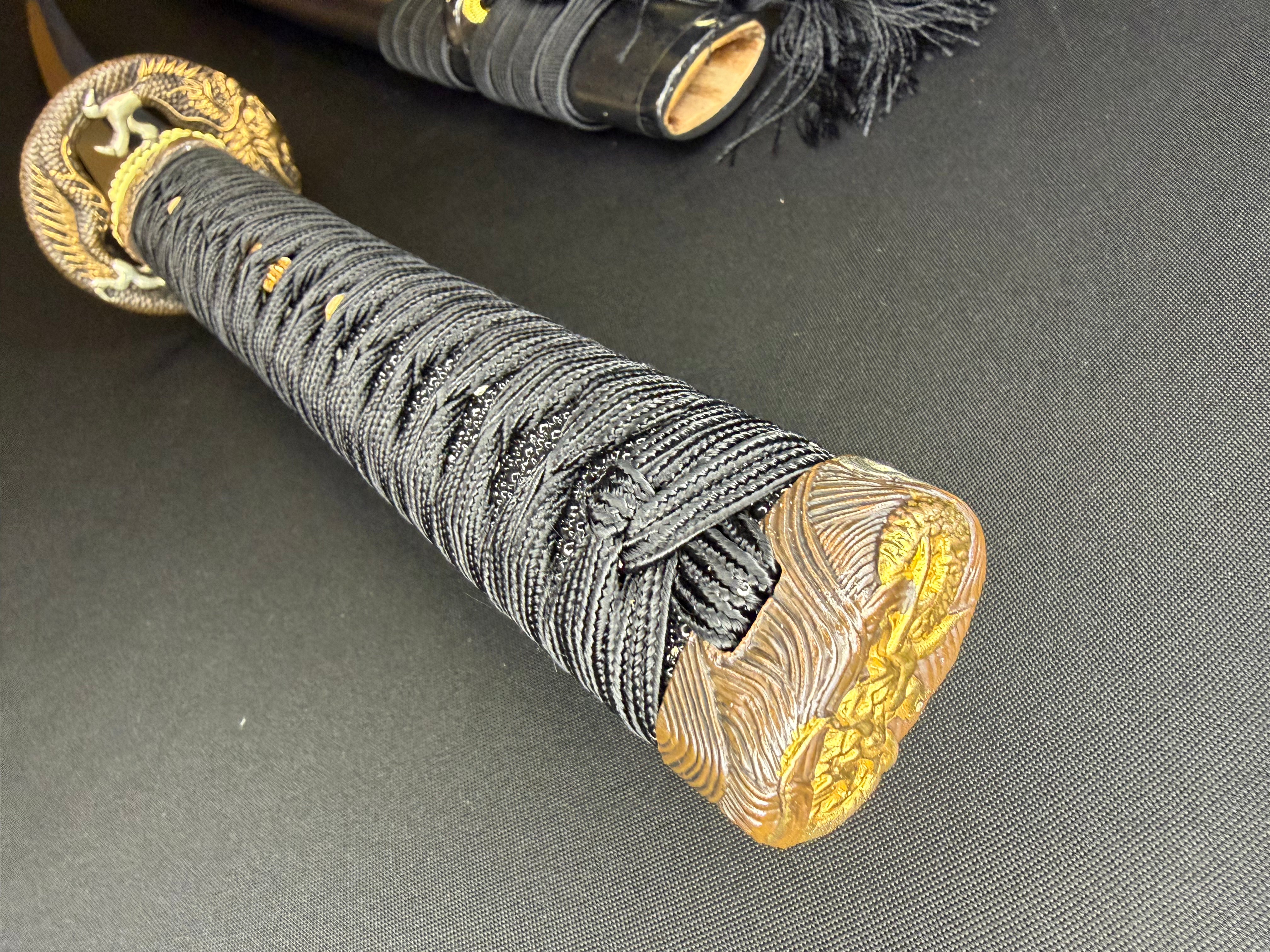 Phoenix Armory Gemini Series Twin Edge Katana - Nightfall Dragon T10