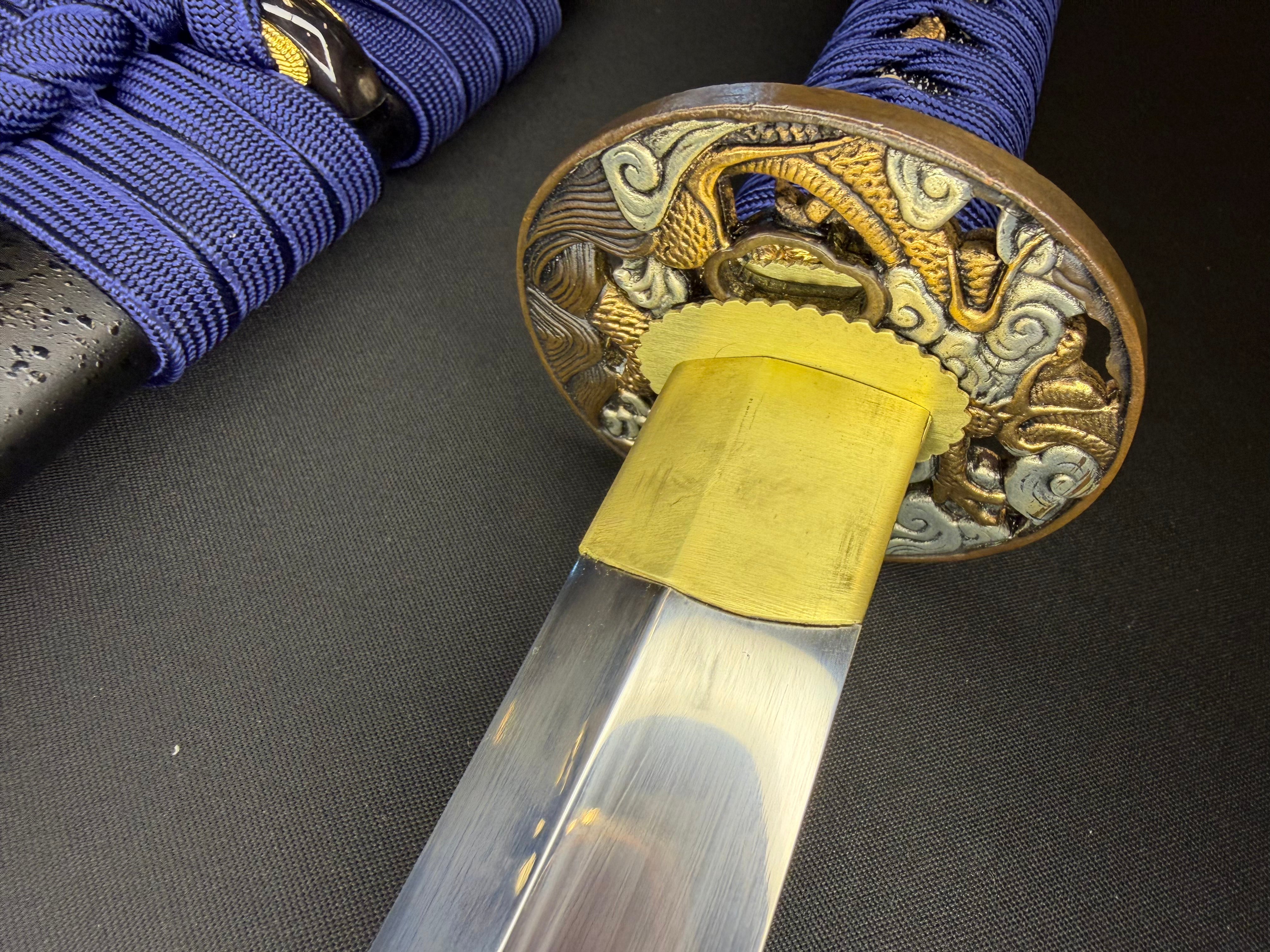 Phoenix Armory Gemini Series Twin Edge Katana - Cloud Dragon T10