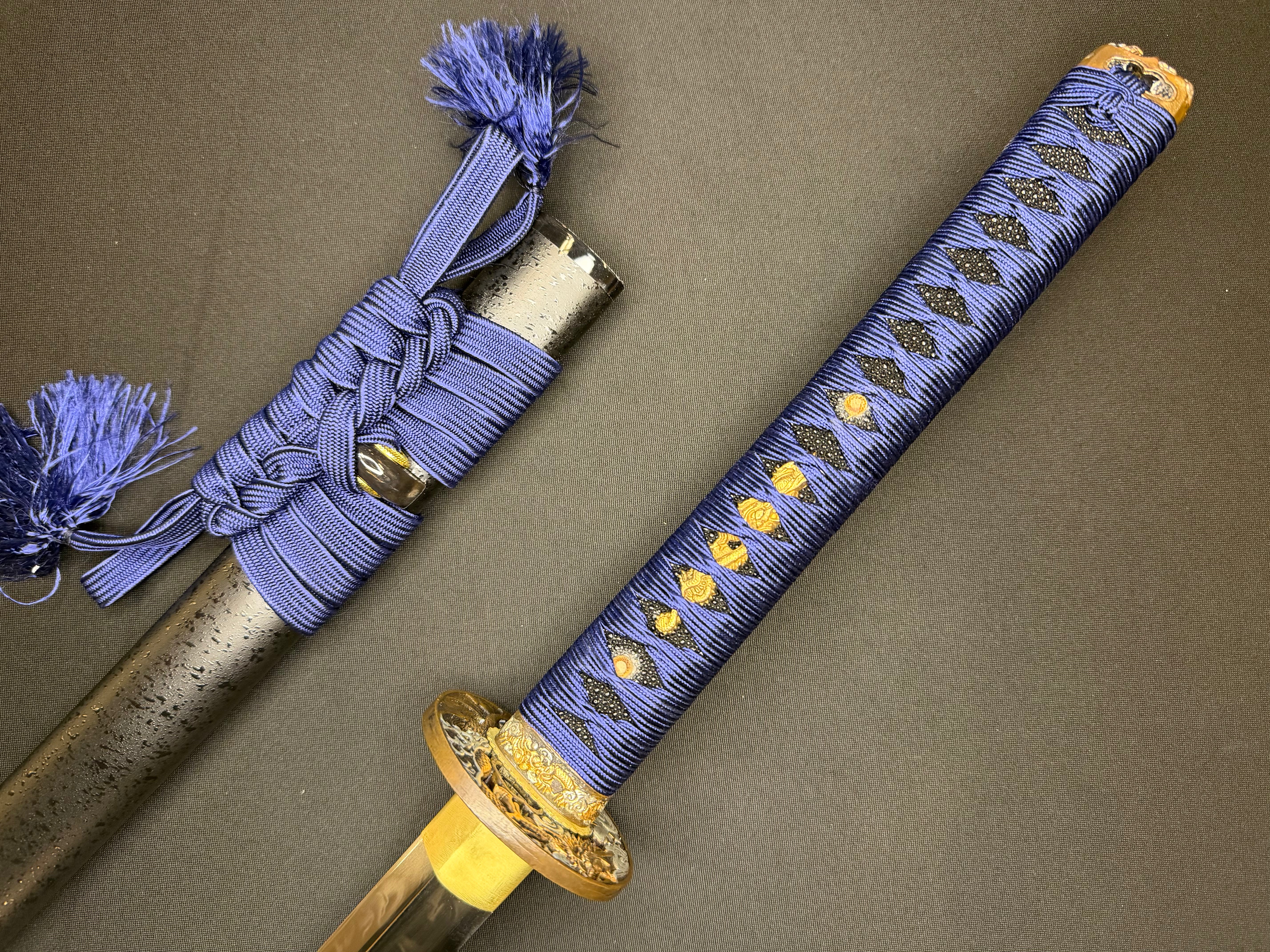 Phoenix Armory Gemini Series Twin Edge Katana - Cloud Dragon T10