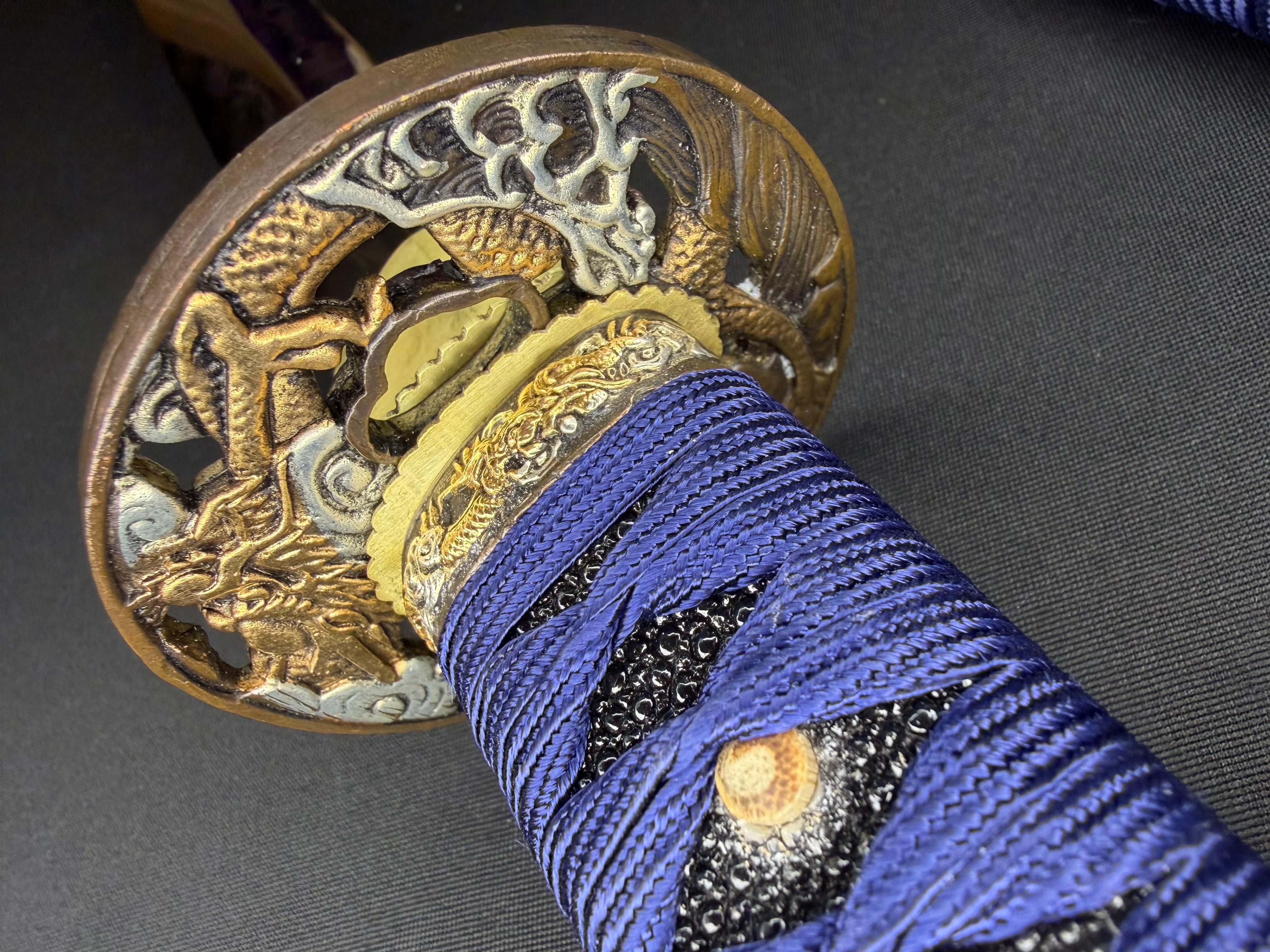 Phoenix Armory Gemini Series Twin Edge Katana - Cloud Dragon T10