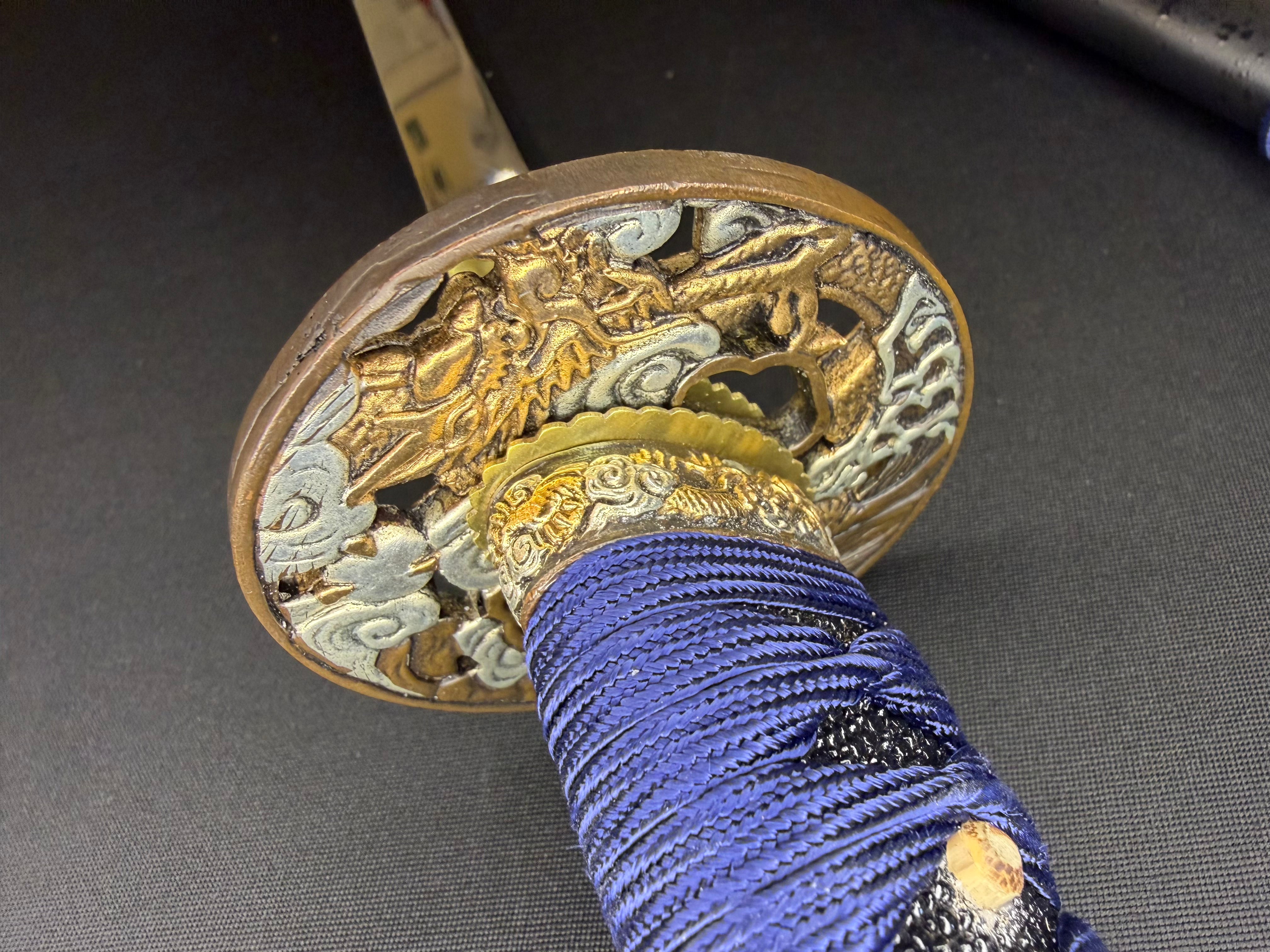 Phoenix Armory Gemini Series Twin Edge Katana - Cloud Dragon T10