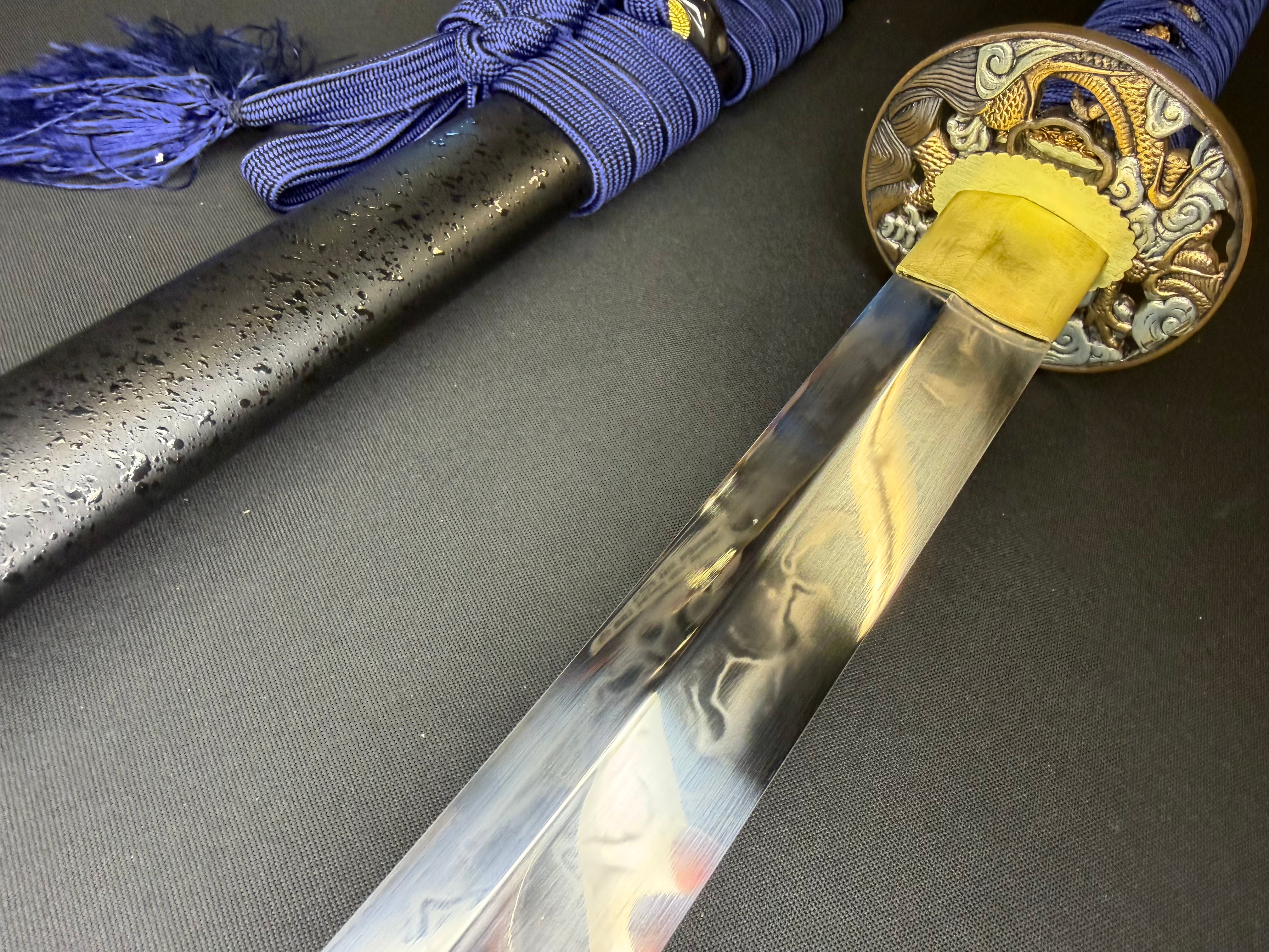 Phoenix Armory Gemini Series Twin Edge Katana - Cloud Dragon T10