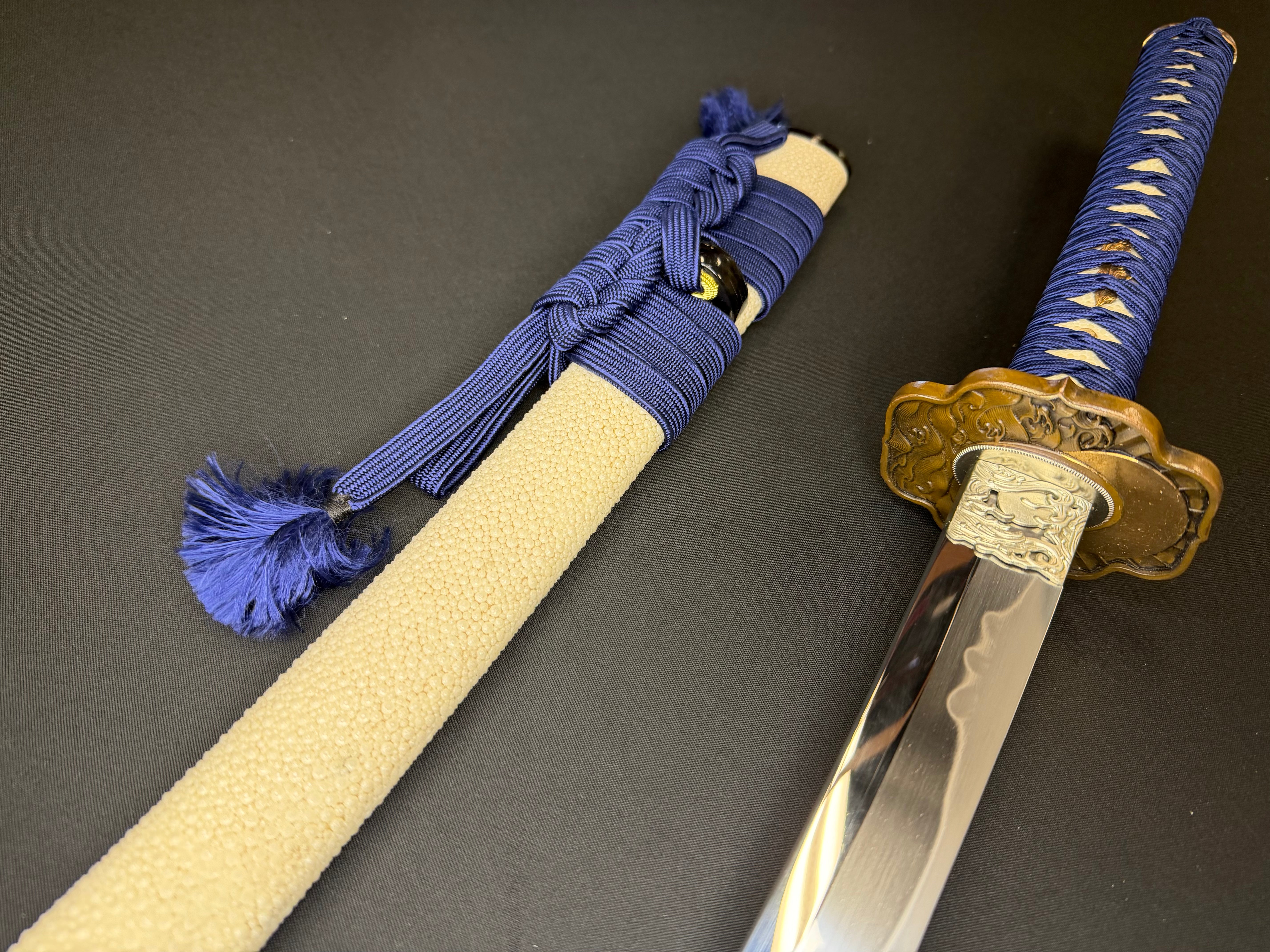 Phoenix Armory Katana - Sun and Moon Self-smelted Forge-folded Steel