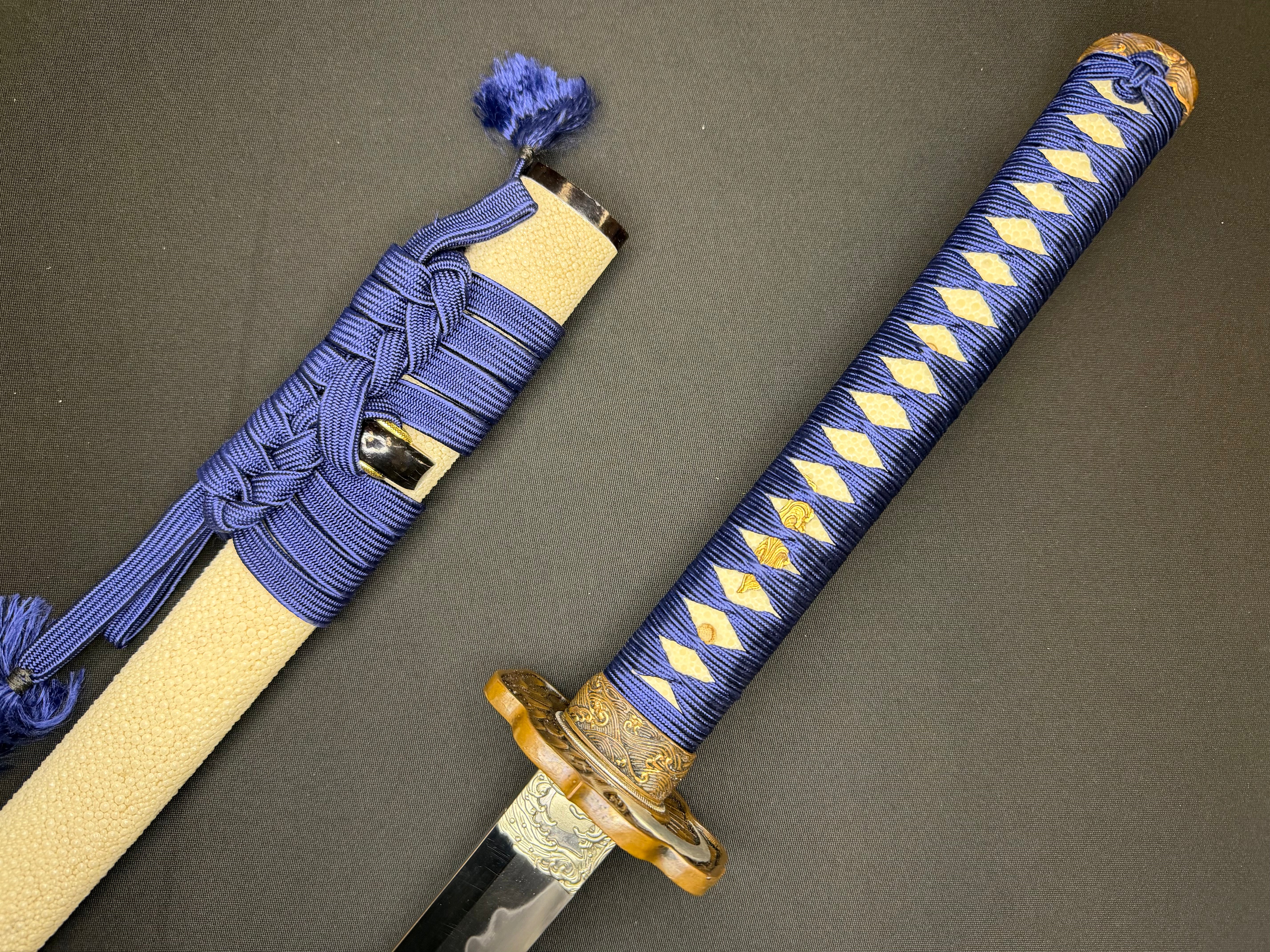 Phoenix Armory Katana - Sun and Moon Self-smelted Forge-folded Steel