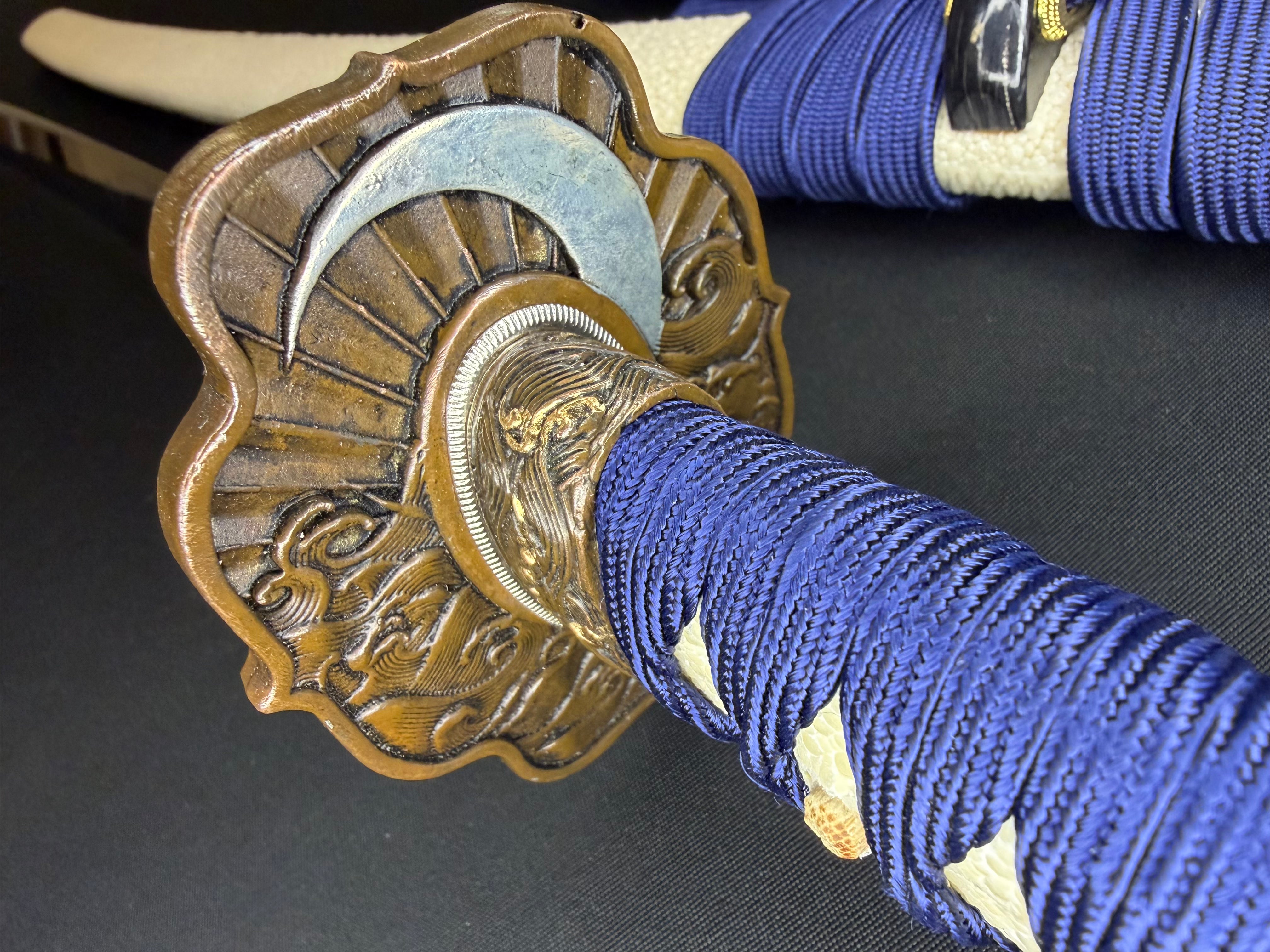 Phoenix Armory Katana - Sun and Moon Self-smelted Forge-folded Steel