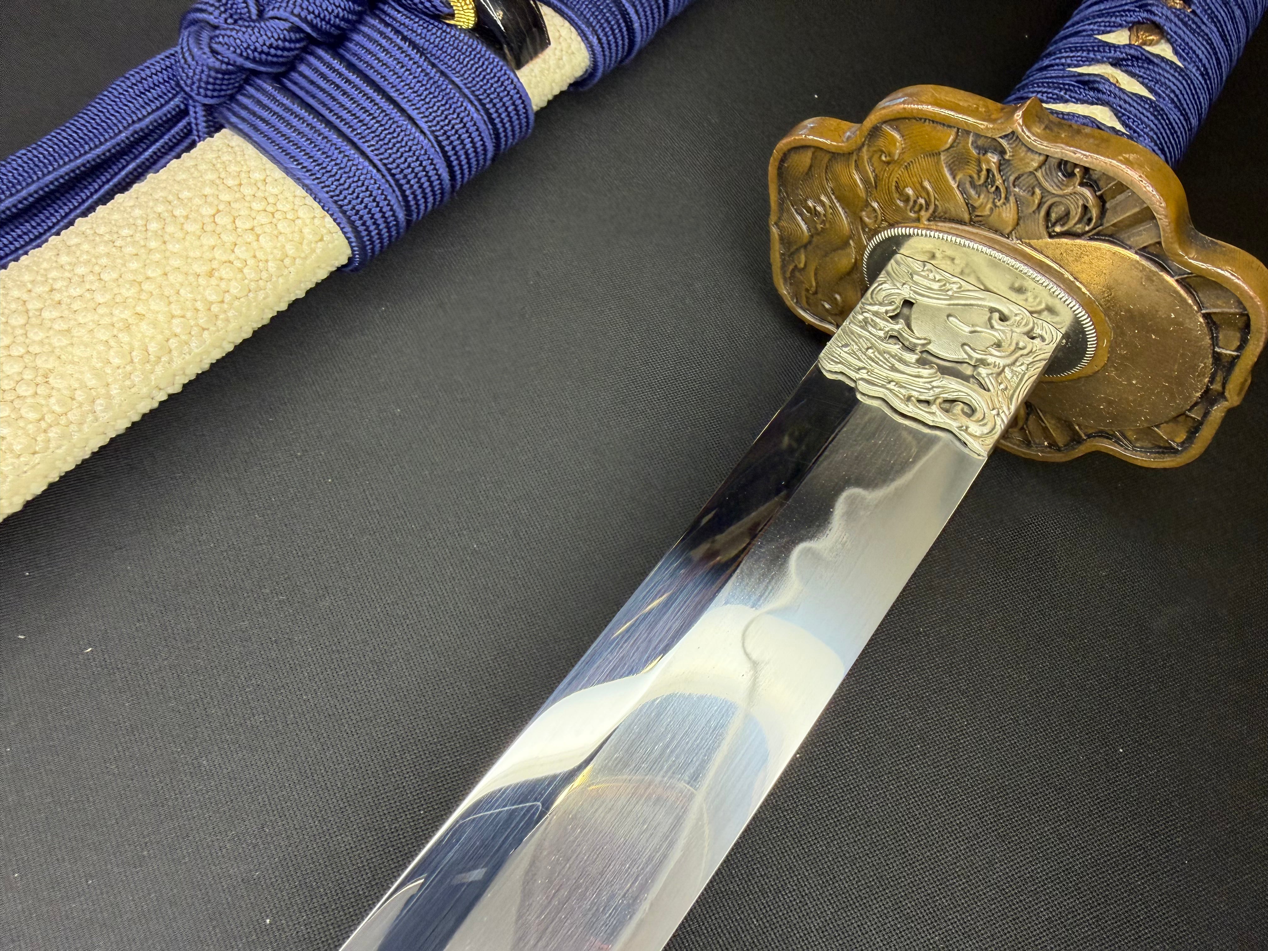 Phoenix Armory Katana - Sun and Moon Self-smelted Forge-folded Steel