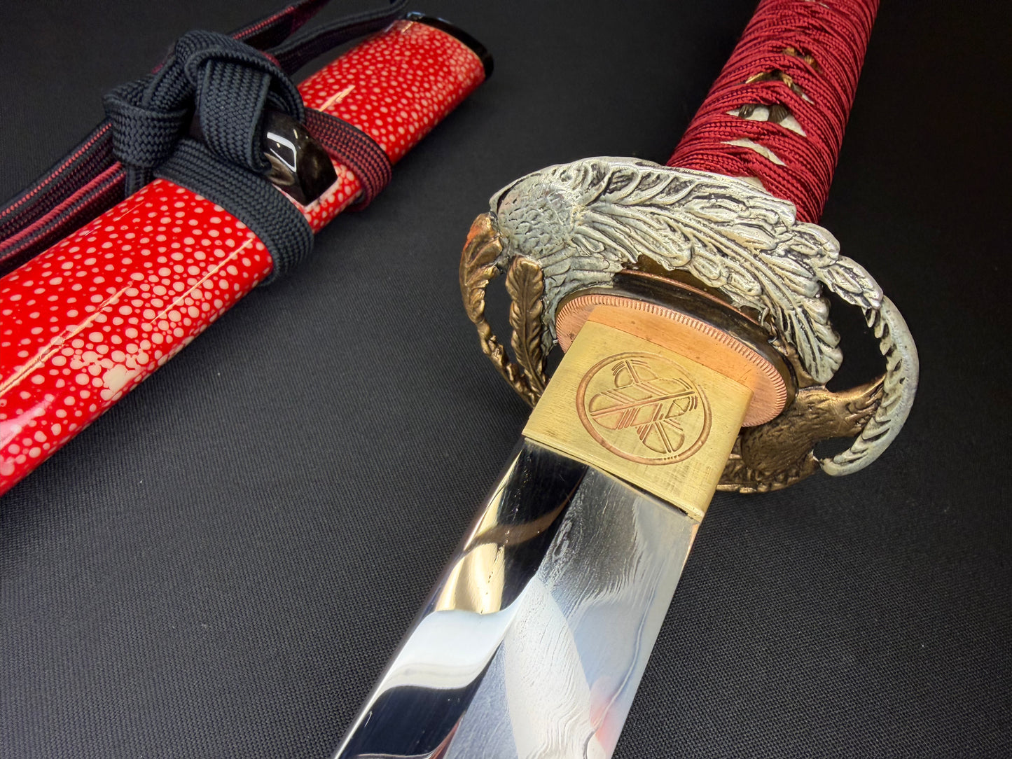 Phoenix Armory Craftsman Elite Katana - Crimson Phoenix Forge Folded Self-smelted Steel