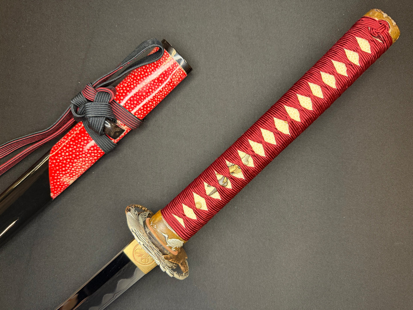 Phoenix Armory Craftsman Elite Katana - Crimson Phoenix Forge Folded Self-smelted Steel