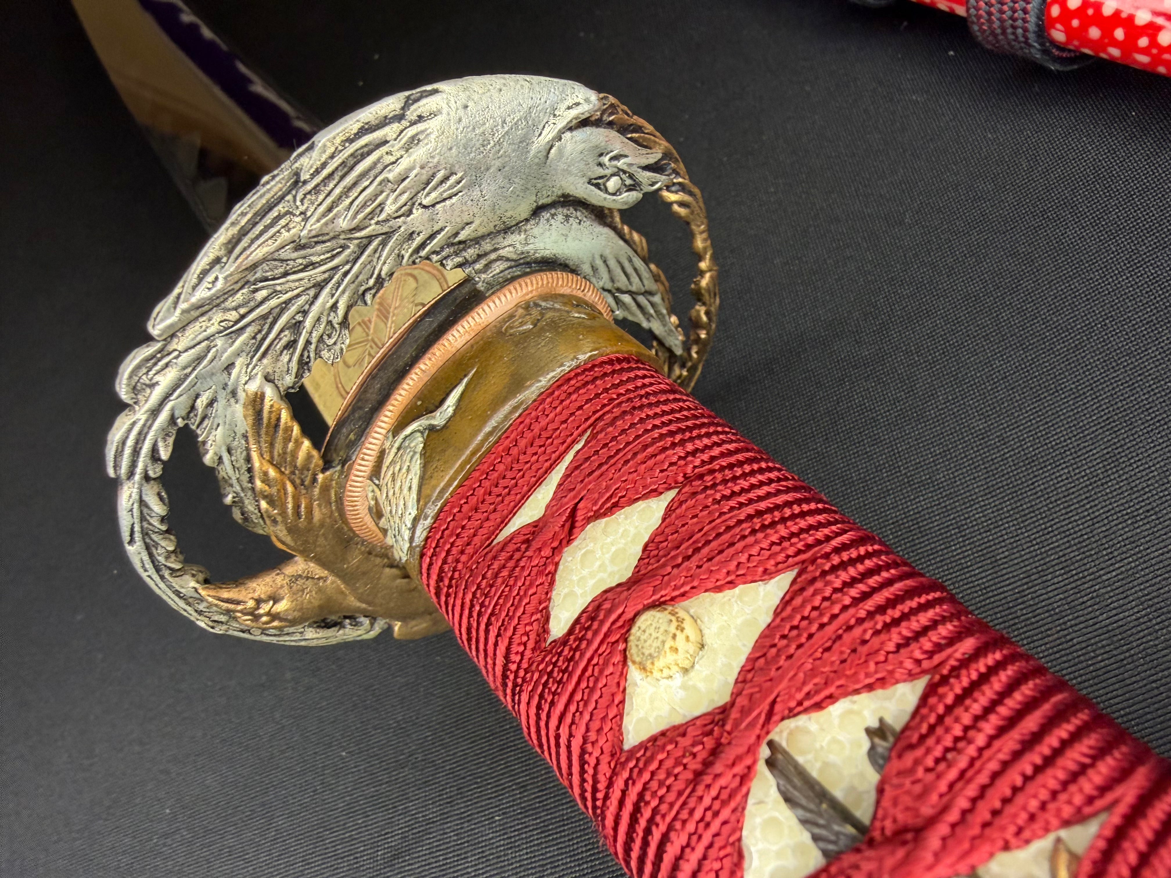 Phoenix Armory Craftsman Elite Katana - Crimson Phoenix Forge Folded Self-smelted Steel