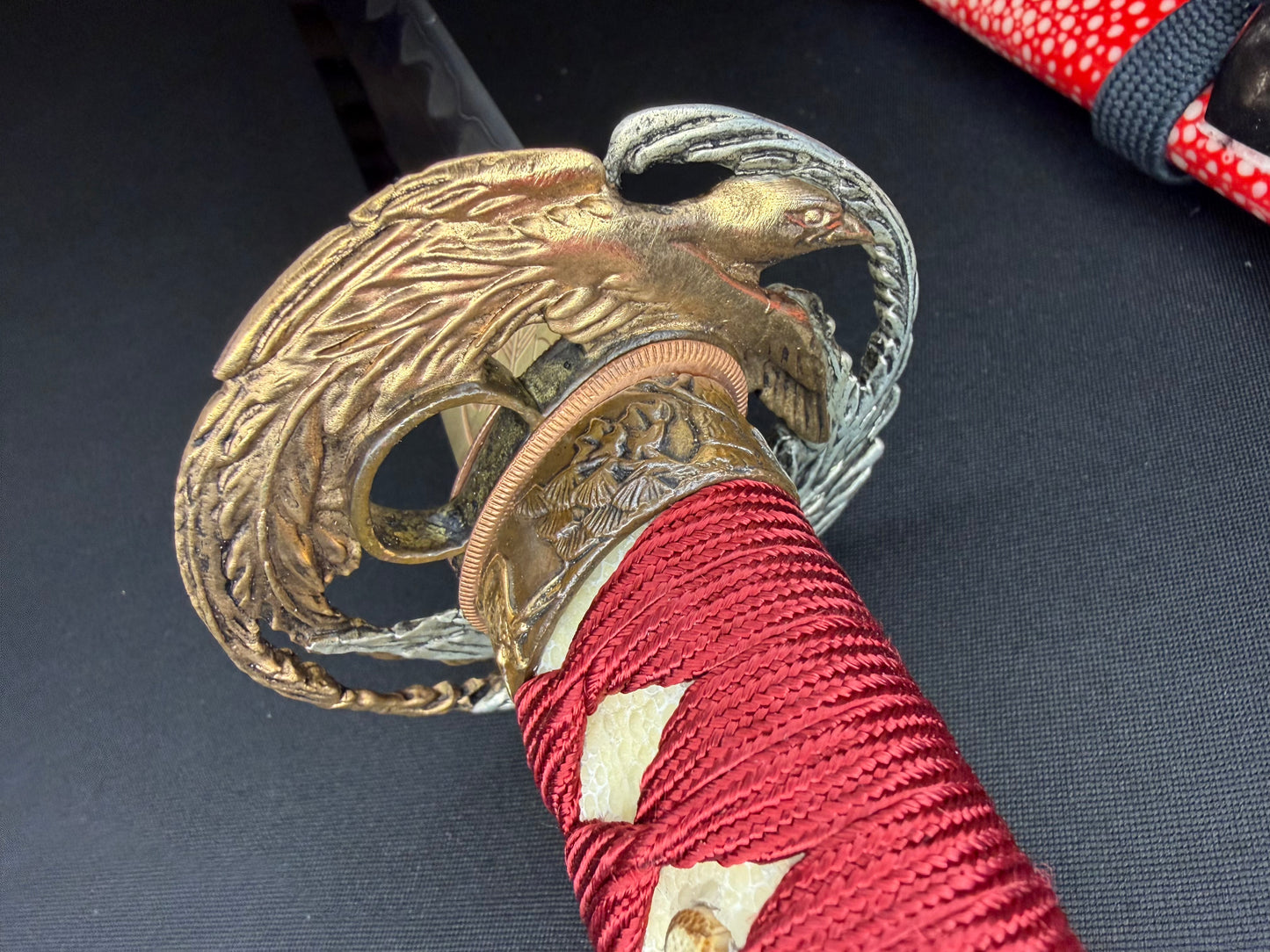 Phoenix Armory Craftsman Elite Katana - Crimson Phoenix Forge Folded Self-smelted Steel