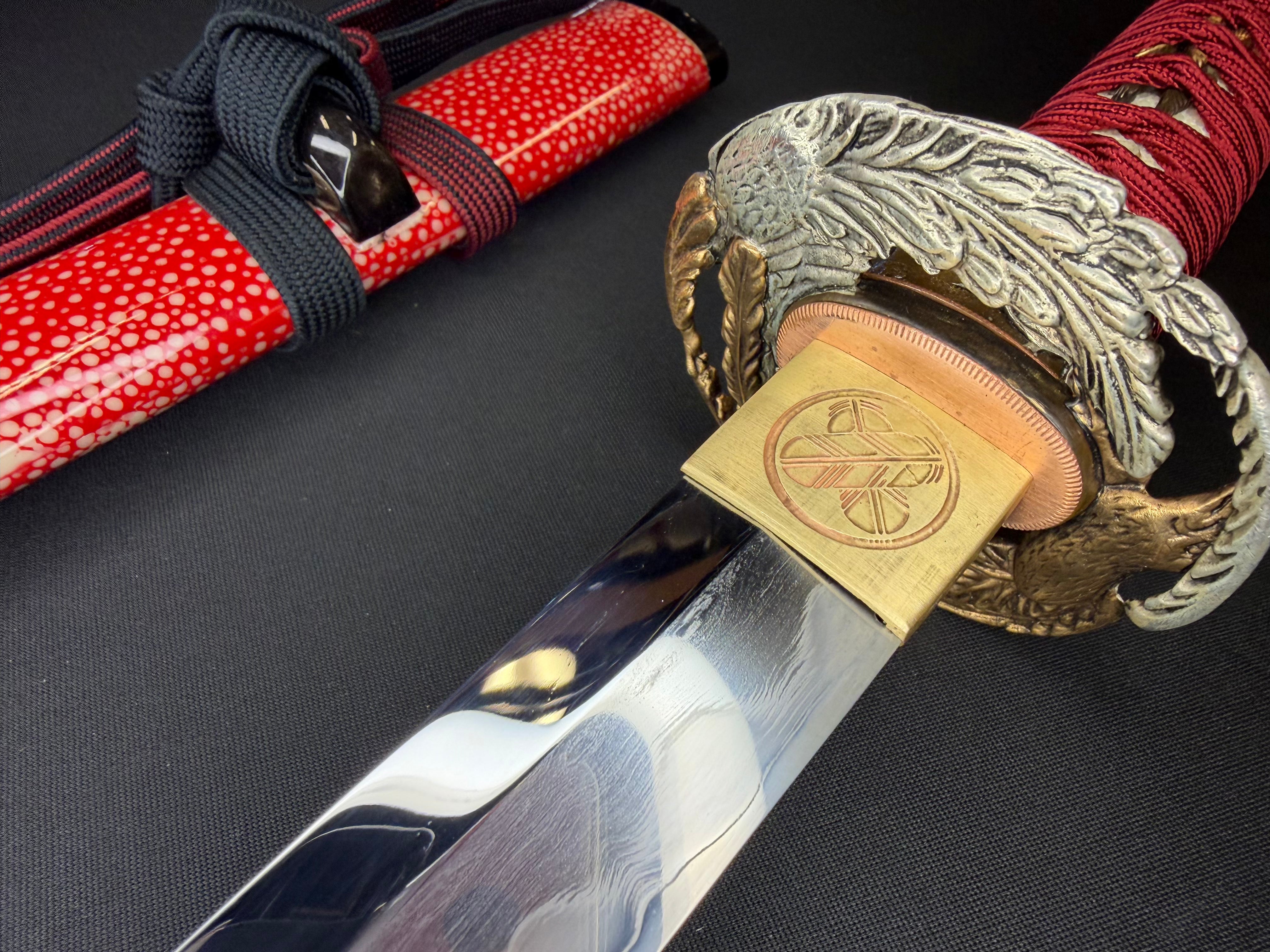 Phoenix Armory Craftsman Elite Katana - Crimson Phoenix Forge Folded Self-smelted Steel