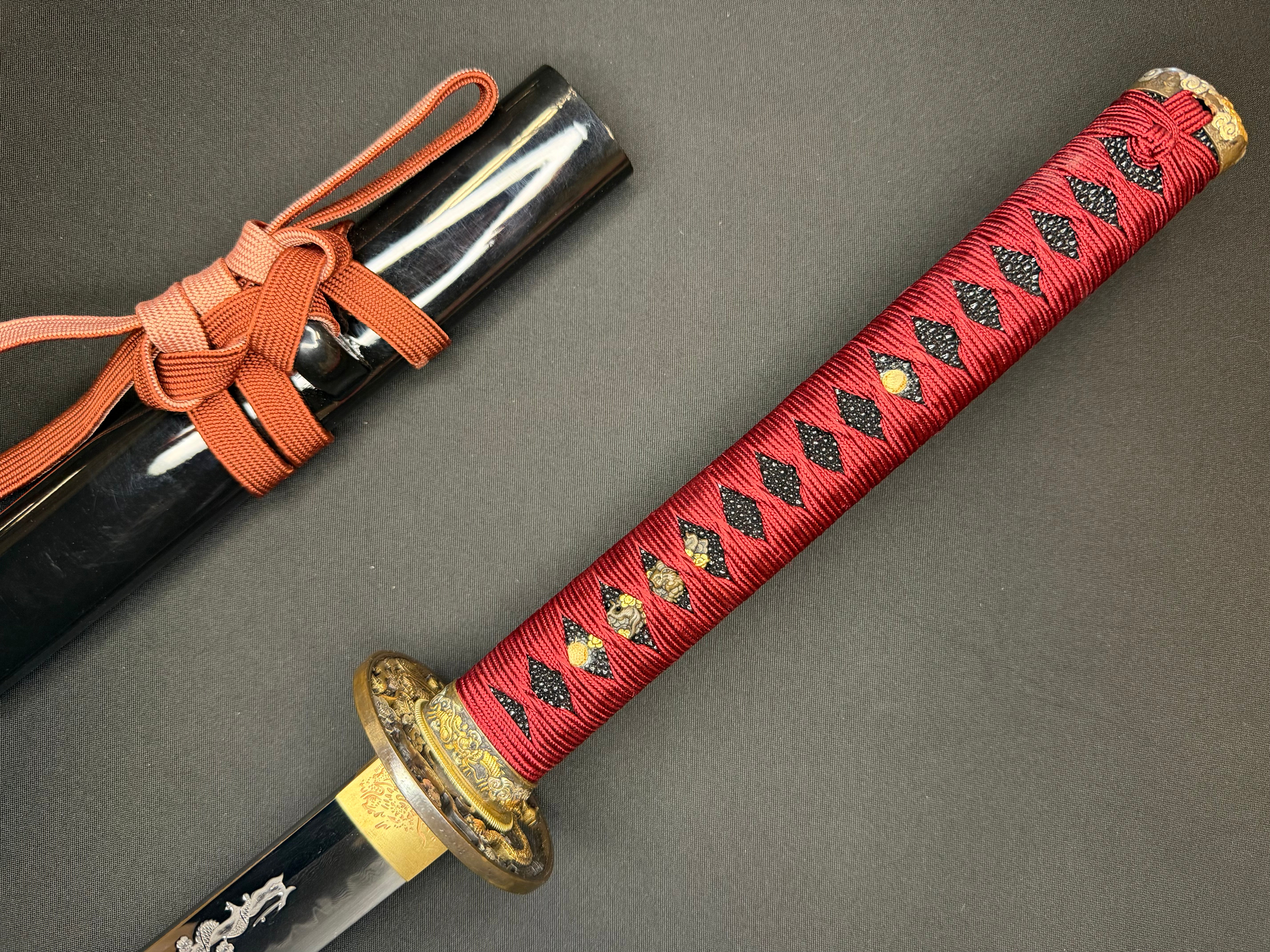 Phoenix Armory Craftsman Elite Katana - Blood Corolla Folded Self-smelted Steel Horimono
