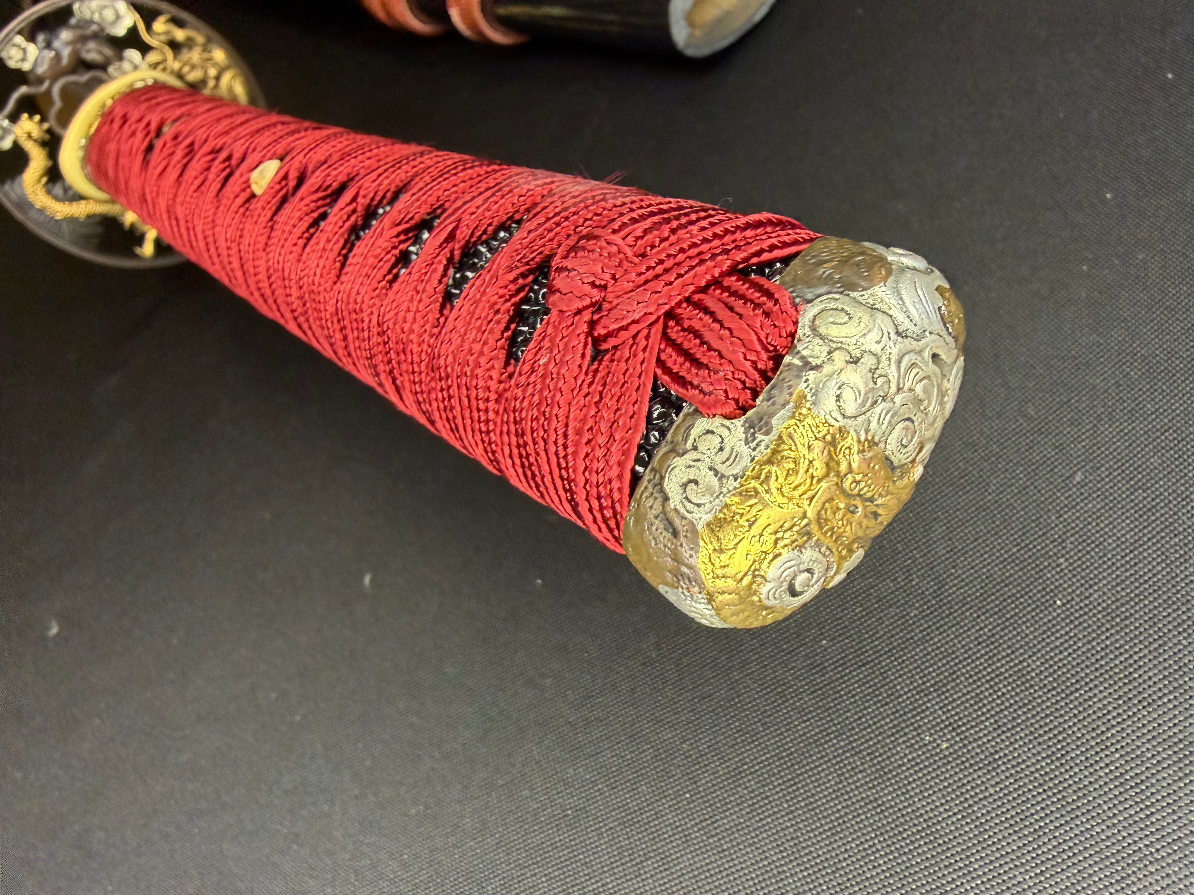 Phoenix Armory Craftsman Elite Katana - Blood Corolla Folded Self-smelted Steel Horimono