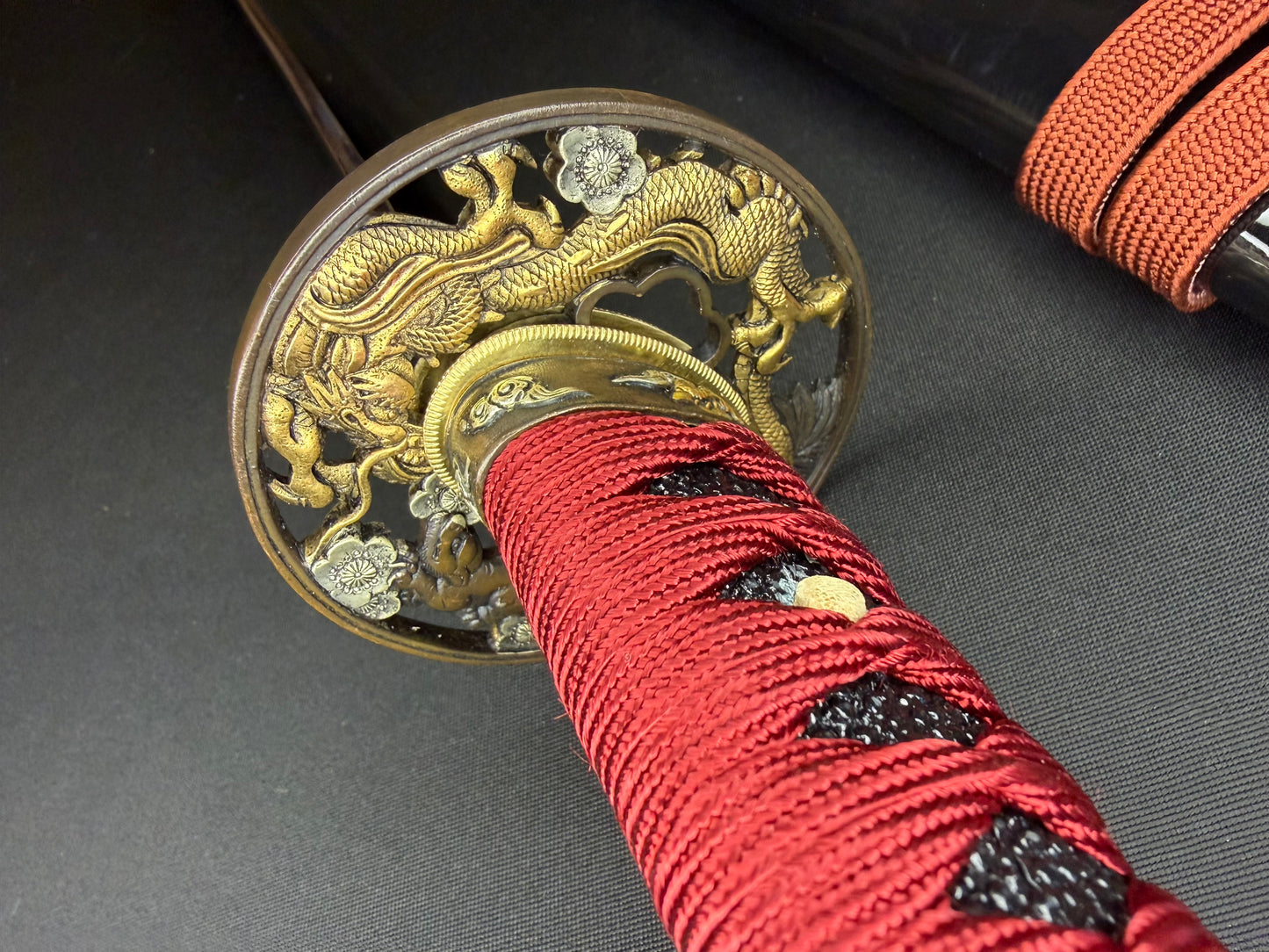 Phoenix Armory Craftsman Elite Katana - Blood Corolla Folded Self-smelted Steel Horimono