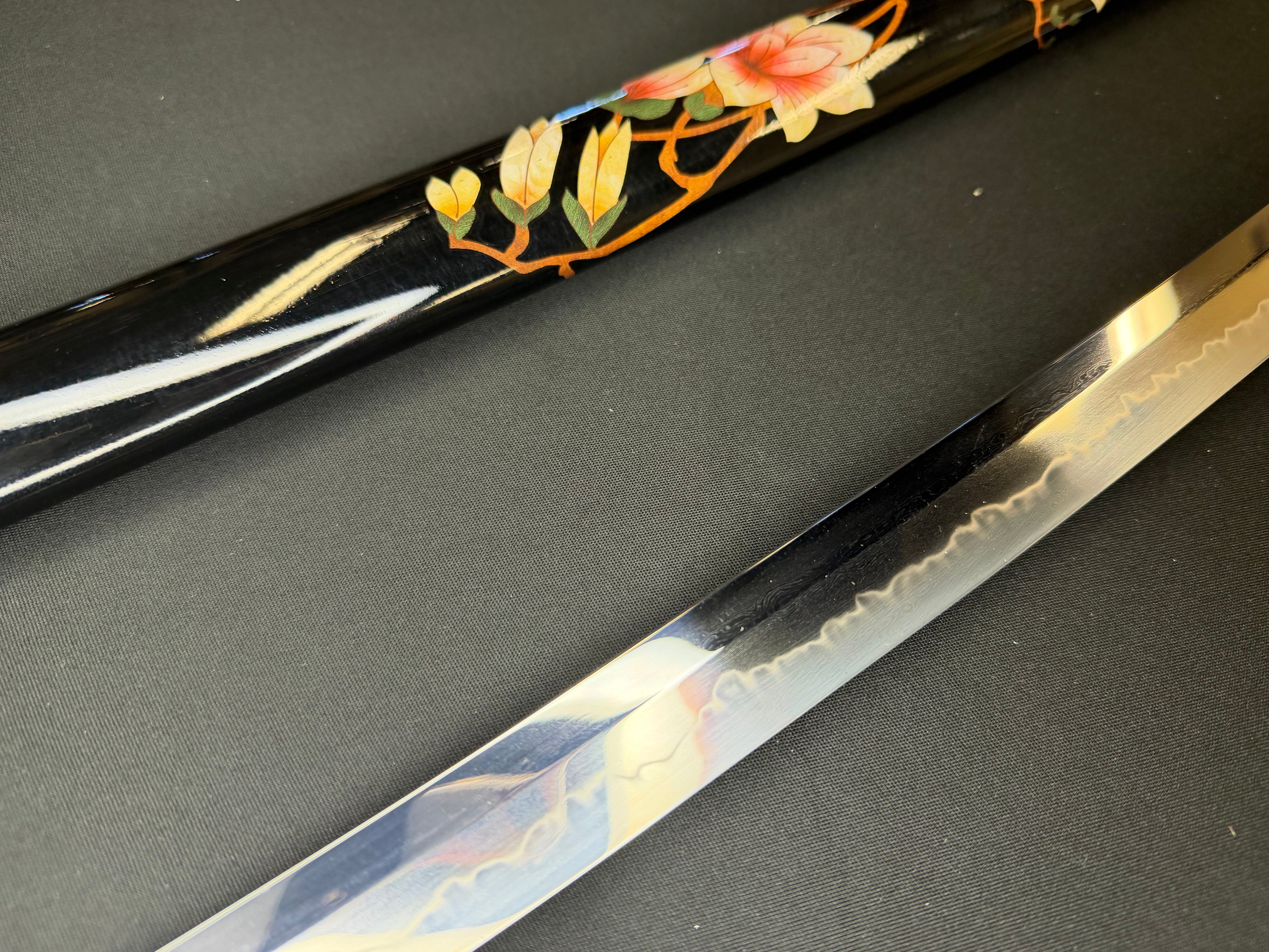 Phoenix Armory Craftsman Elite Katana - Blood Corolla Folded Self-smelted Steel Horimono