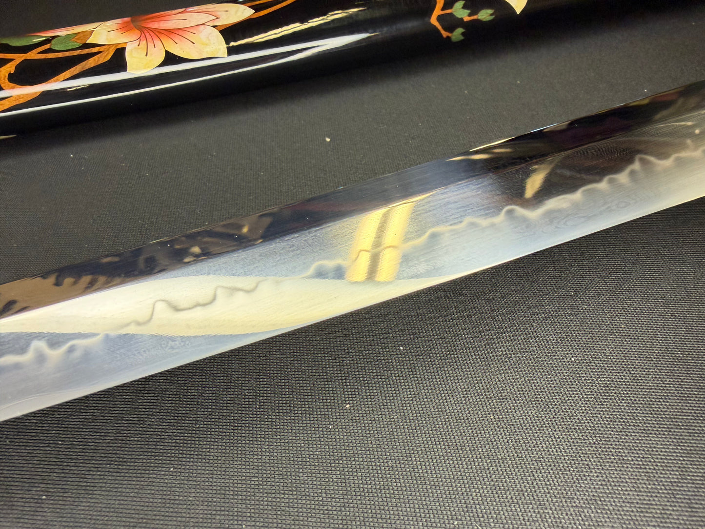 Phoenix Armory Craftsman Elite Katana - Blood Corolla Folded Self-smelted Steel Horimono