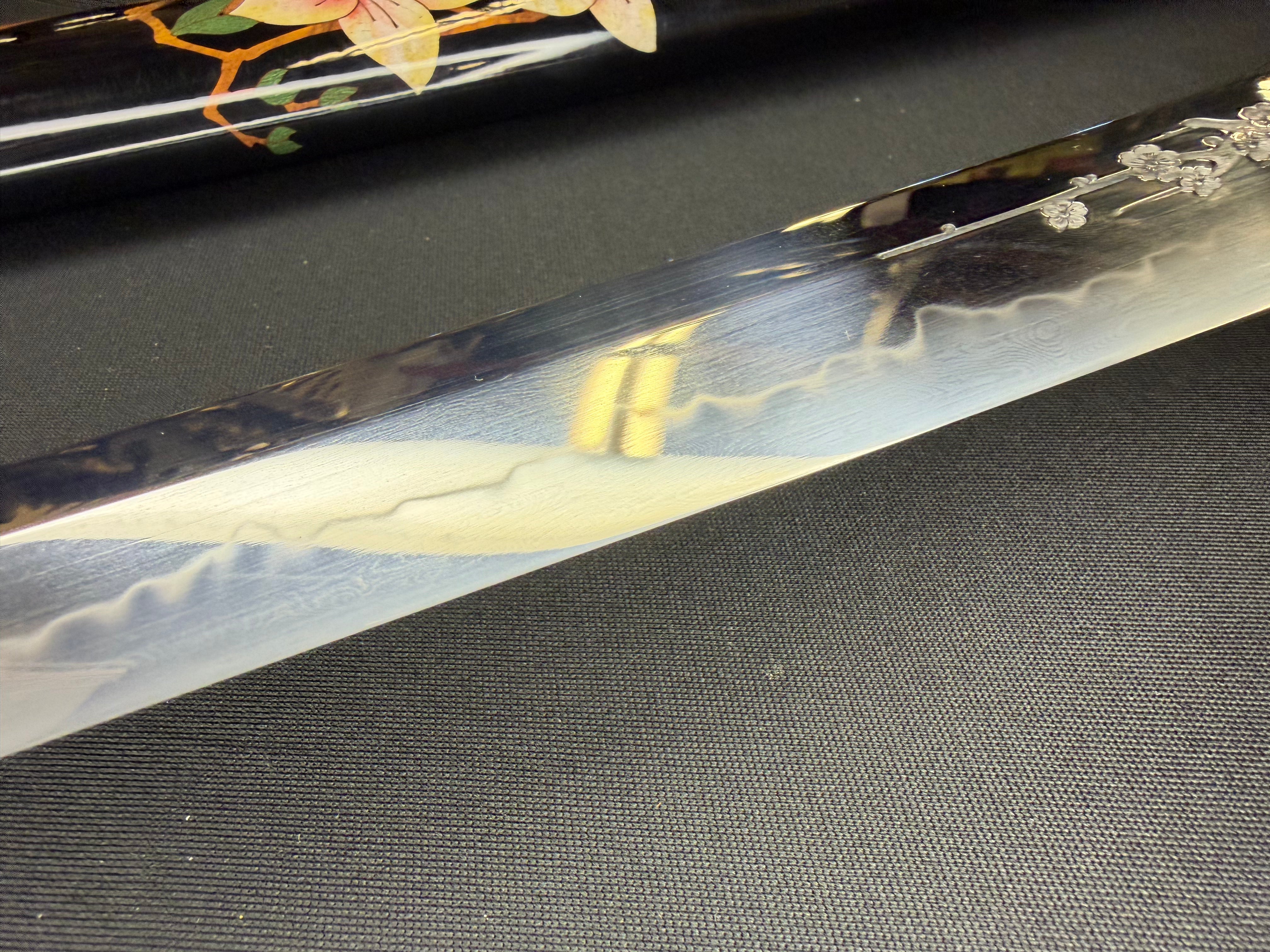 Phoenix Armory Craftsman Elite Katana - Blood Corolla Folded Self-smelted Steel Horimono