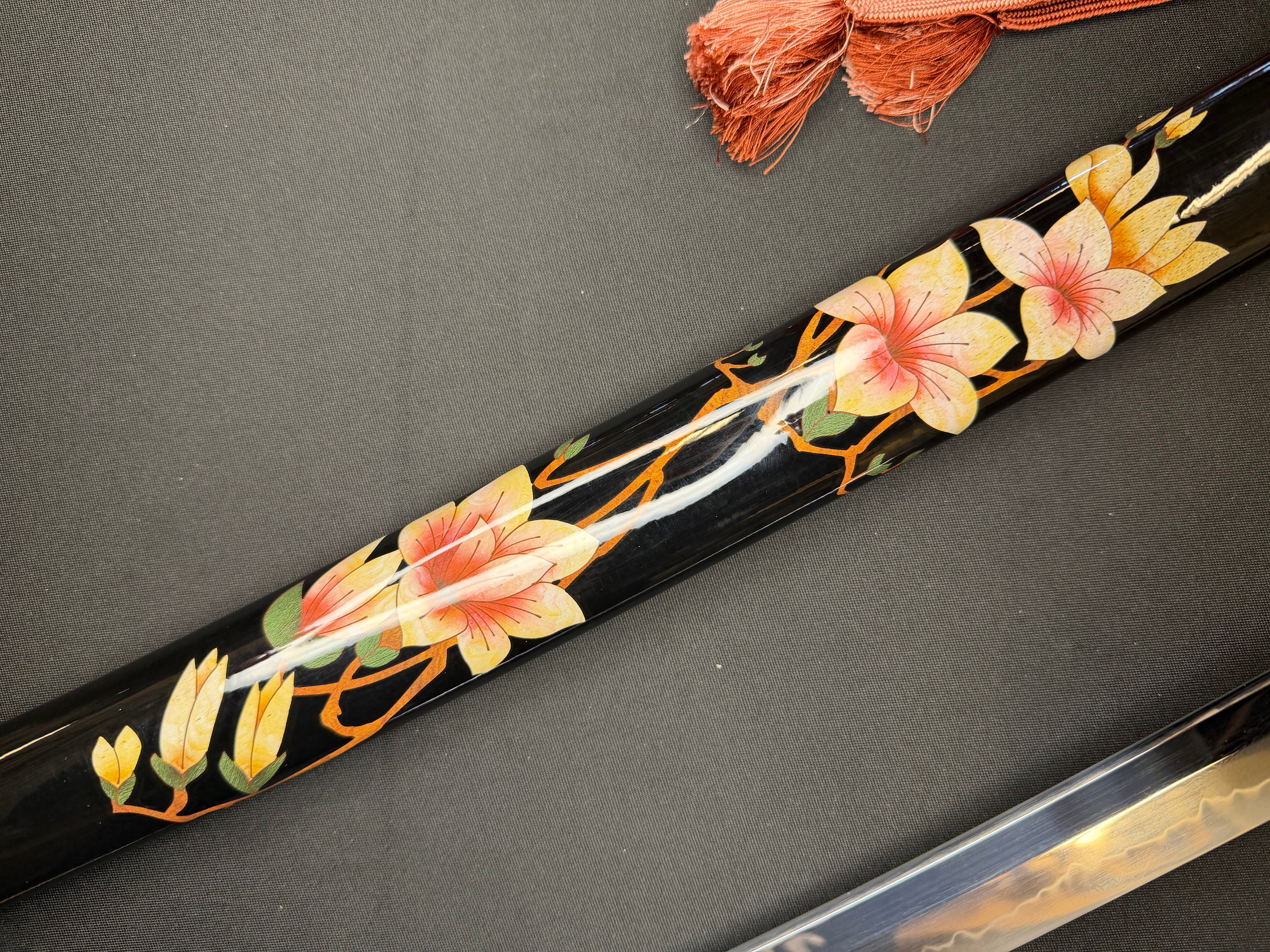 Phoenix Armory Craftsman Elite Katana - Blood Corolla Folded Self-smelted Steel Horimono