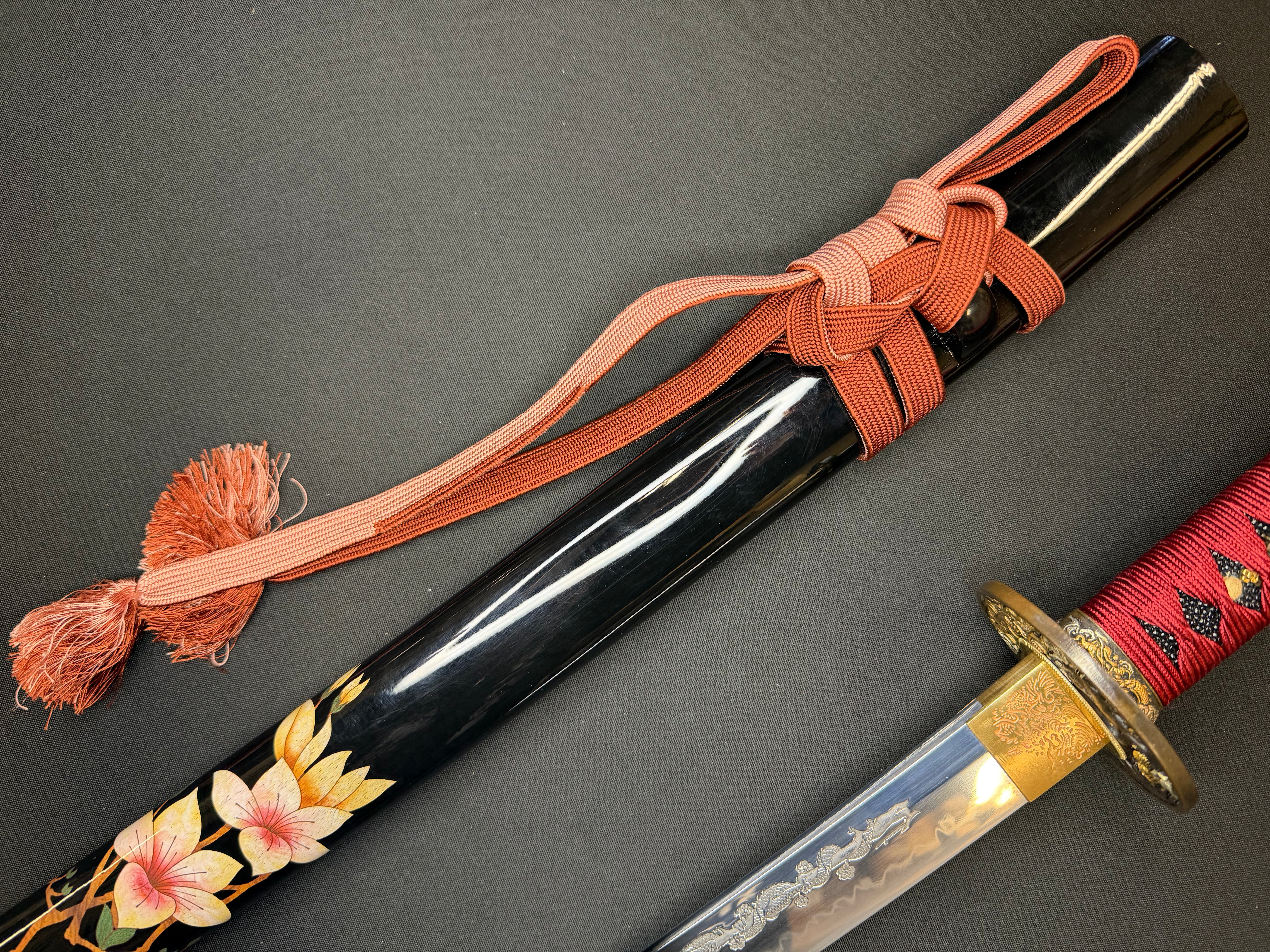 Phoenix Armory Craftsman Elite Katana - Blood Corolla Folded Self-smelted Steel Horimono